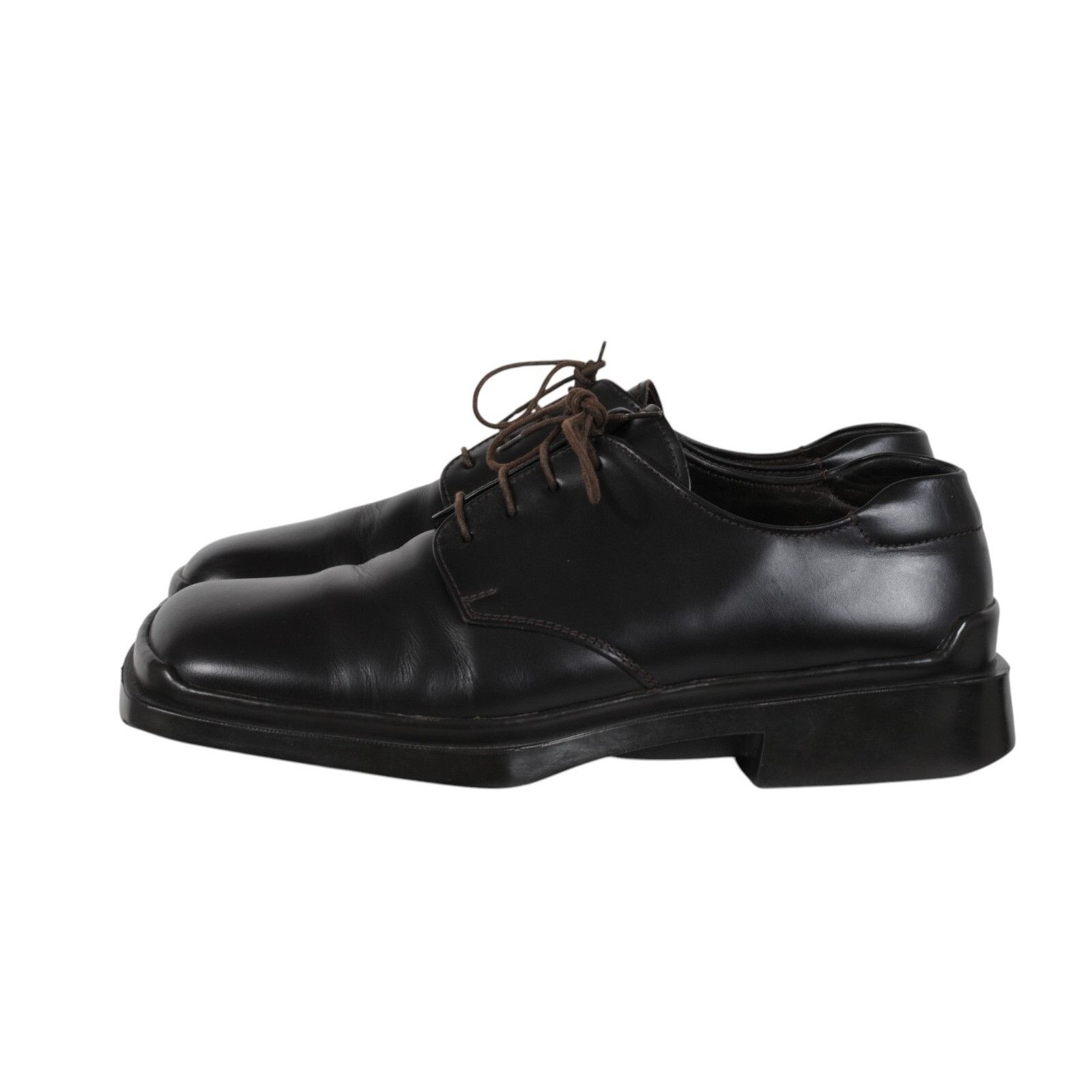 Prada Prada AW99 Vtg Square Toe Lace Up 11 UK 10 Dark Brown Leathe Size US 11 / EU 44 - 4 Thumbnail