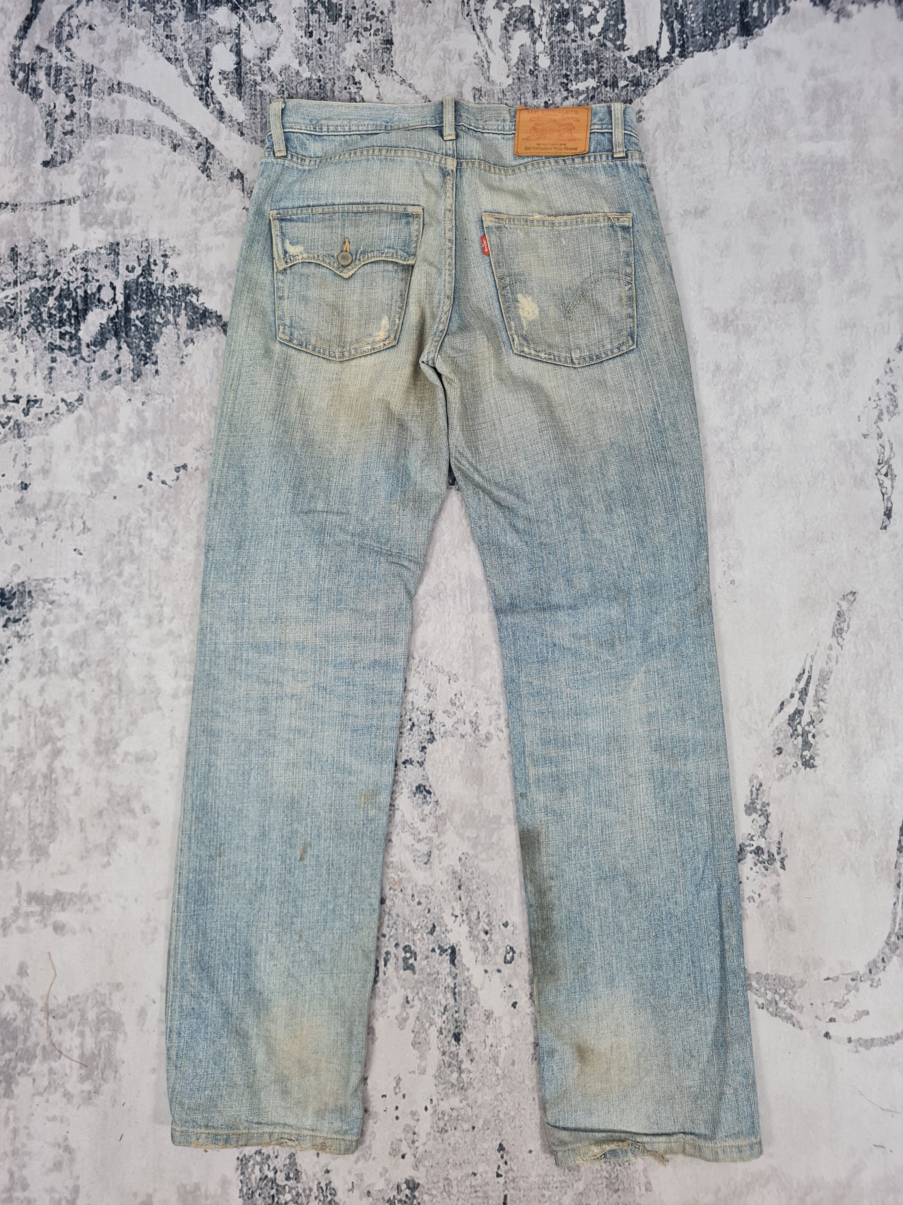Levi's Vtg LEVIS Single Pocket Ripped Stain Jeans L0350 Size 34X33 Size US 34 / EU 50 - 2 Thumbnail