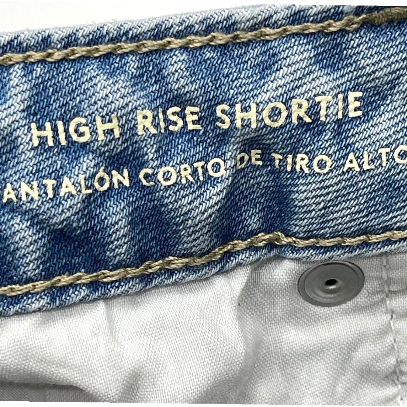 Vintage Universal Thread Shorts Women 0 Blue Cut-Off High Rise Shortie Denim Distressed 5-Pocket Casual Summer Vintage Style Size 26" / US 2 / IT 38 - 5 Thumbnail