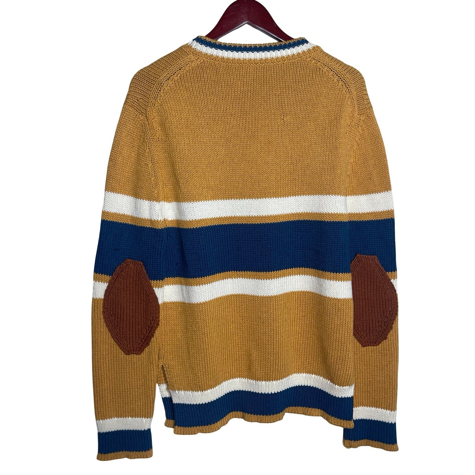 Linder Linder heavy chunky knit yellow Blue Crewneck sweater M Size US M / EU 48-50 / 2 - 4 Thumbnail