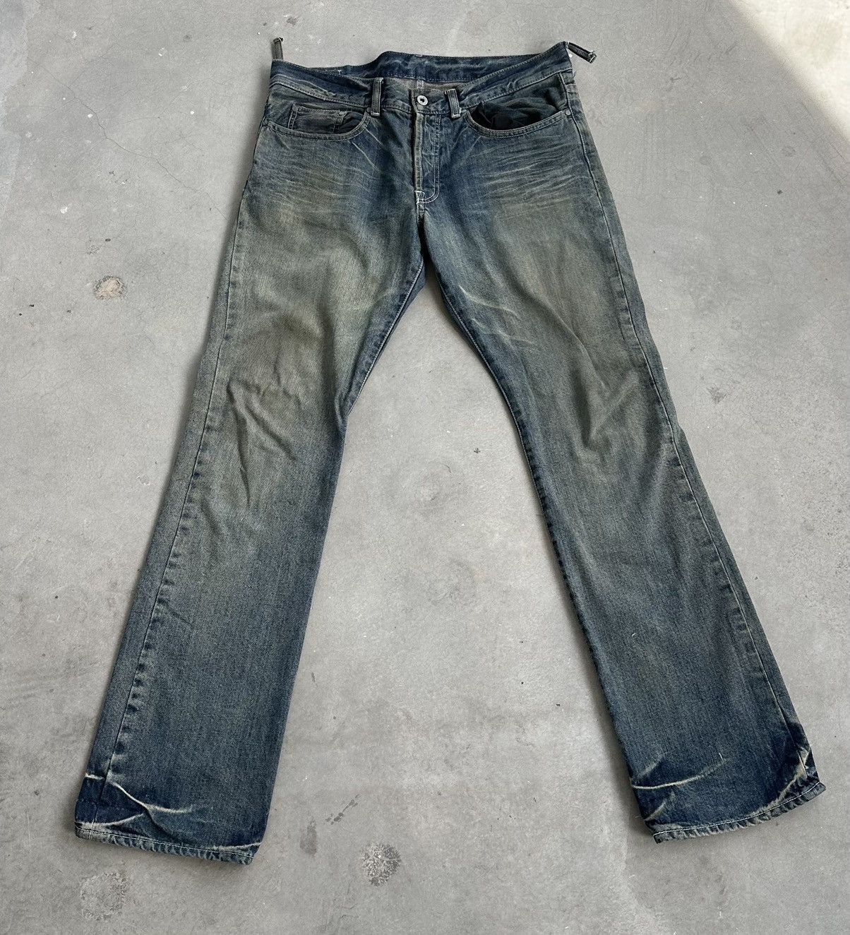 VINTAGE BOYCOTT WELL WORN FLARED DENIM PANT