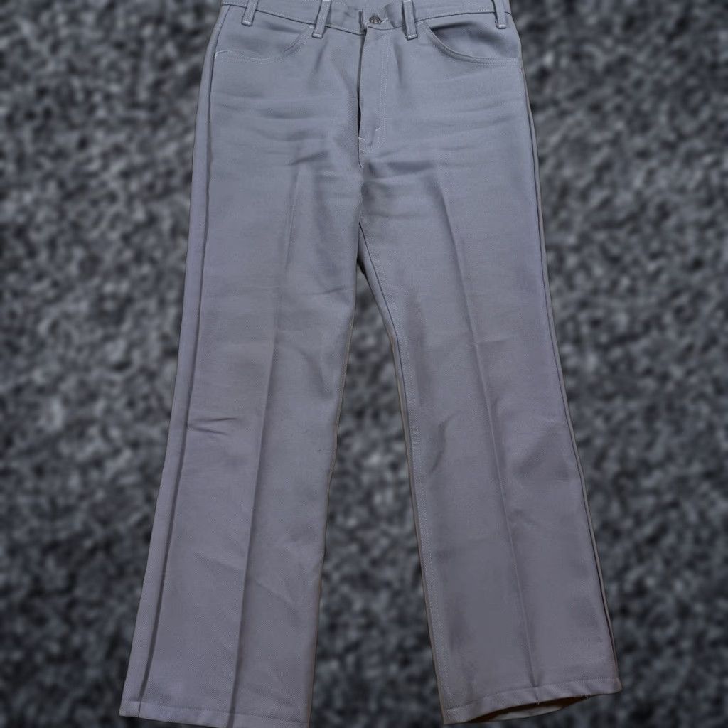 Levi's VINTAGE Levi’s Pants Chino 34/29 USA Made Black Tab Polyester Zip Gray Mens 34 Regular Inseam 29 USA Size US 34 / EU 50 - 1 Thumbnail