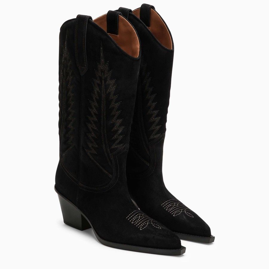 Paris Texas o1d2blof0924 Leather Boots in Black Size US 11 / IT 41 - 2 Thumbnail