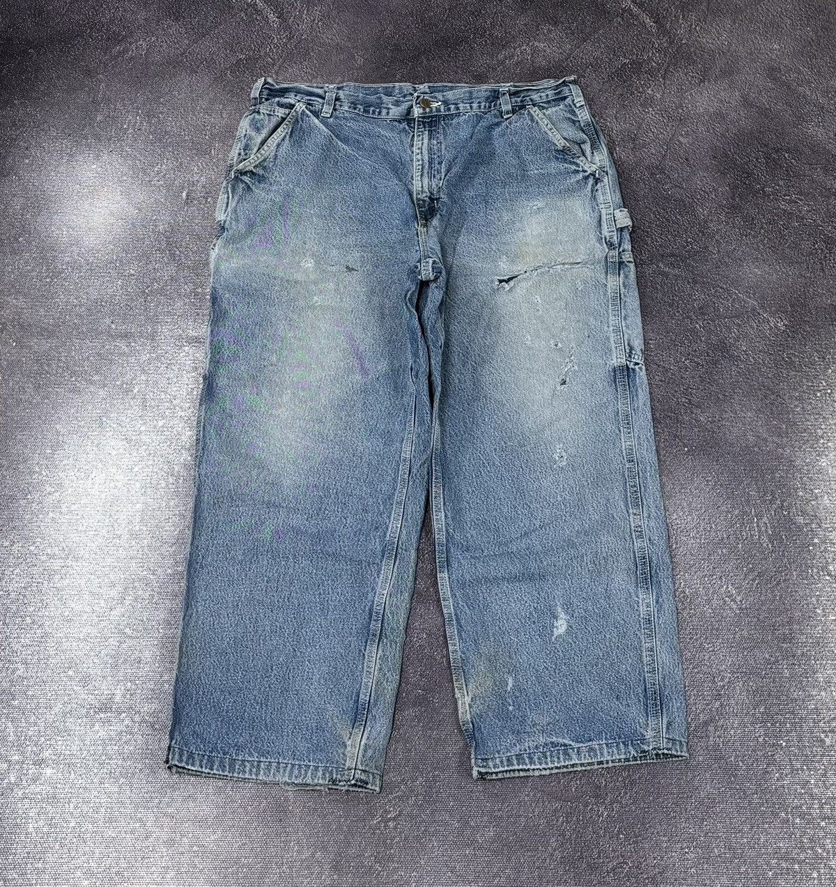 Carhartt Vintage 90s Carhartt Denim Dungaree Fit Hype Baggy Jeans Size US 40 / EU 56 - 2 Thumbnail