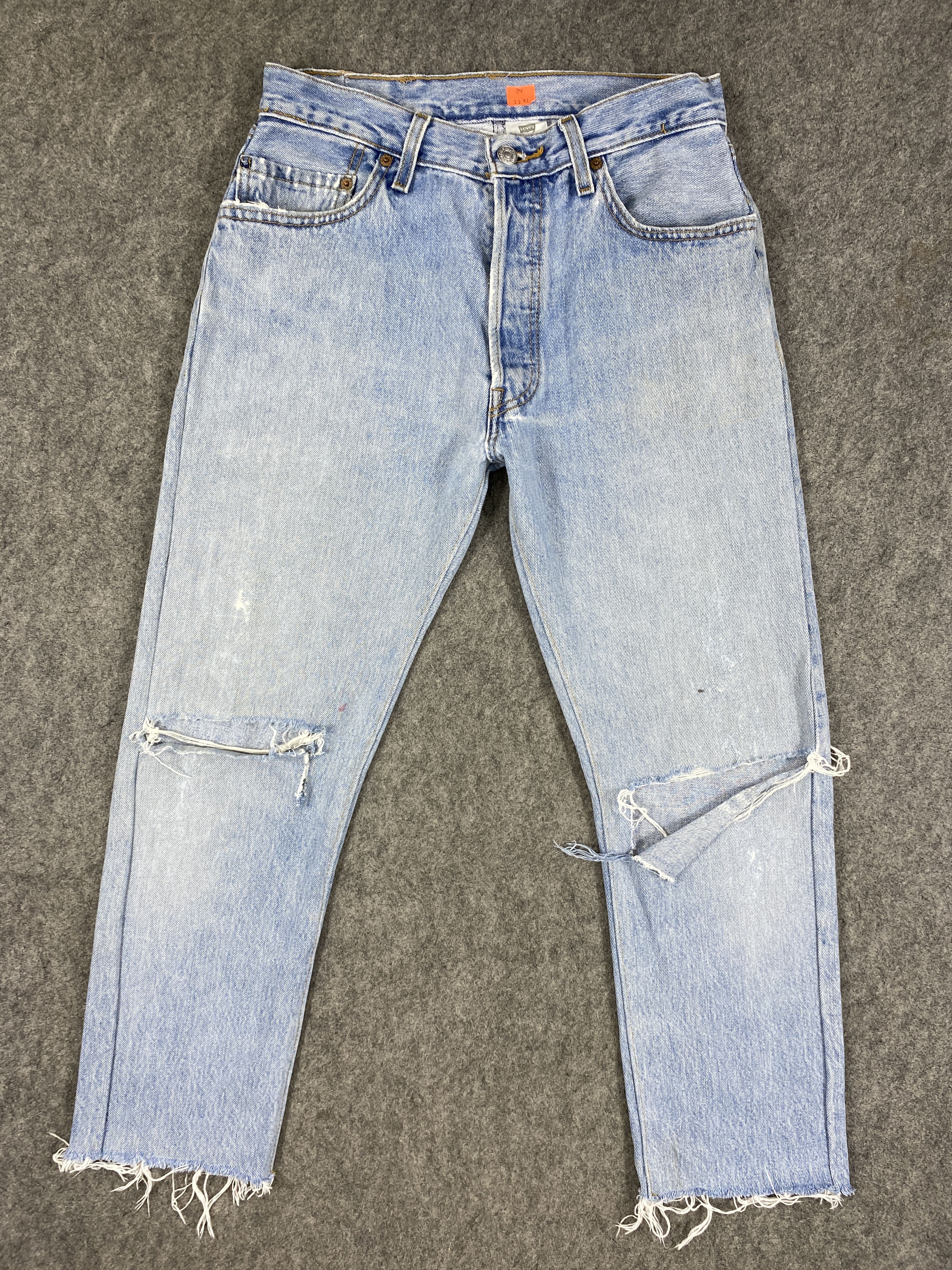 Japanese Brand Light Blue Wash Vintage Levi's 501 Jeans 29x25 Denim -JN2242 Size US 29 - 1 Thumbnail