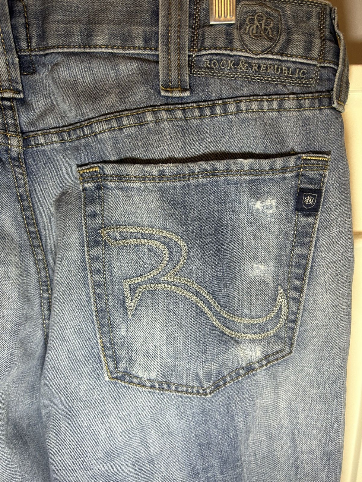 Rock & Republic Vintage Rock & Republic baggy straight leg jeans Size US 36 / EU 52 - 8 Thumbnail