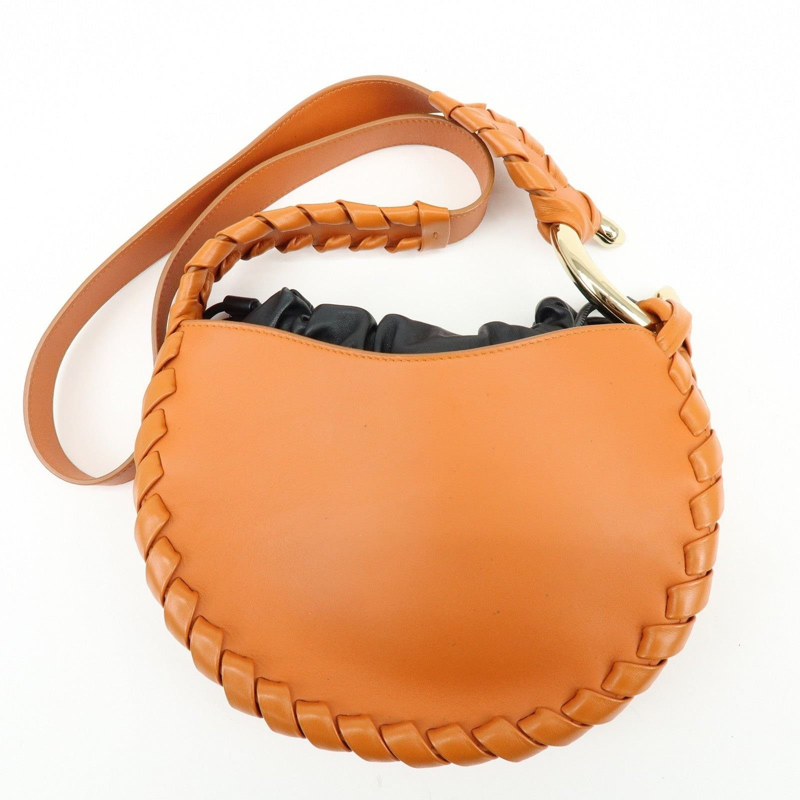 Chloe Chloe Mate Leather Shoulder Bag Orange Size ONE SIZE - 2 Thumbnail