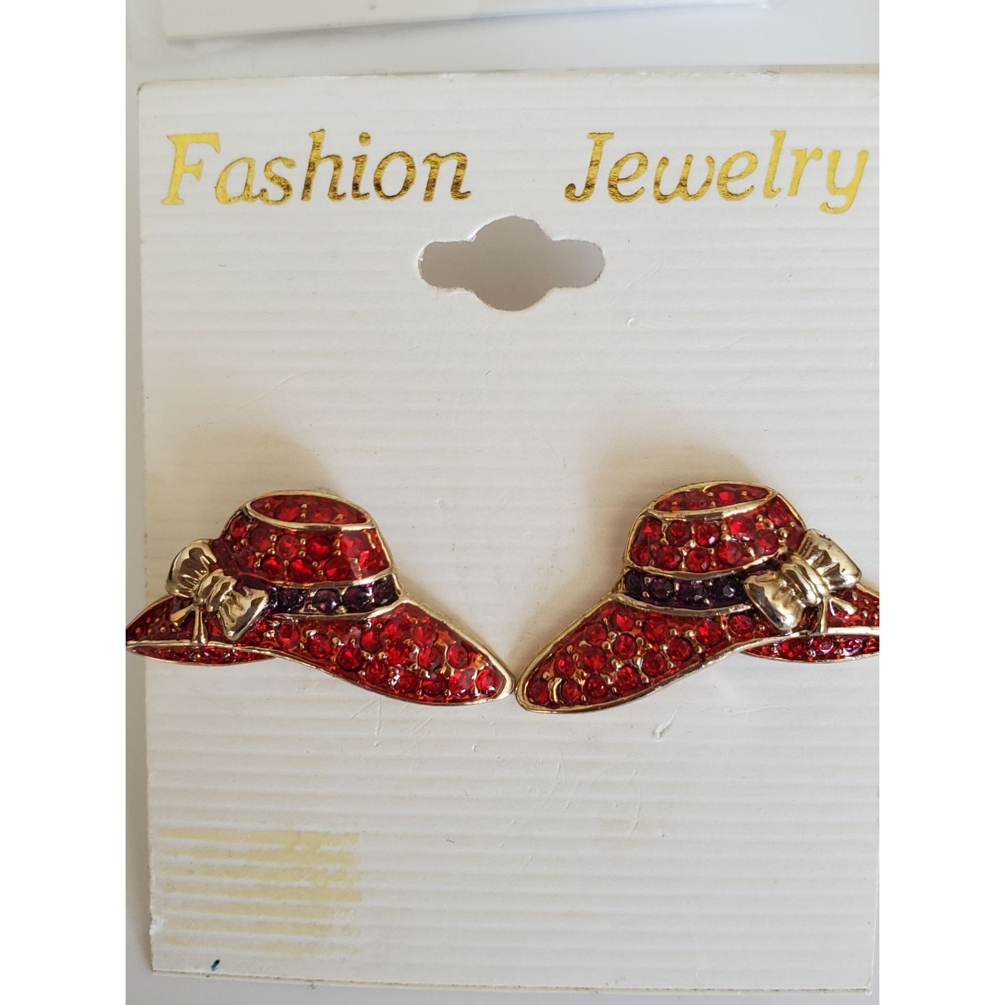 Other Red Hat Society Brooch and Earring Lot Size ONE SIZE - 4 Thumbnail