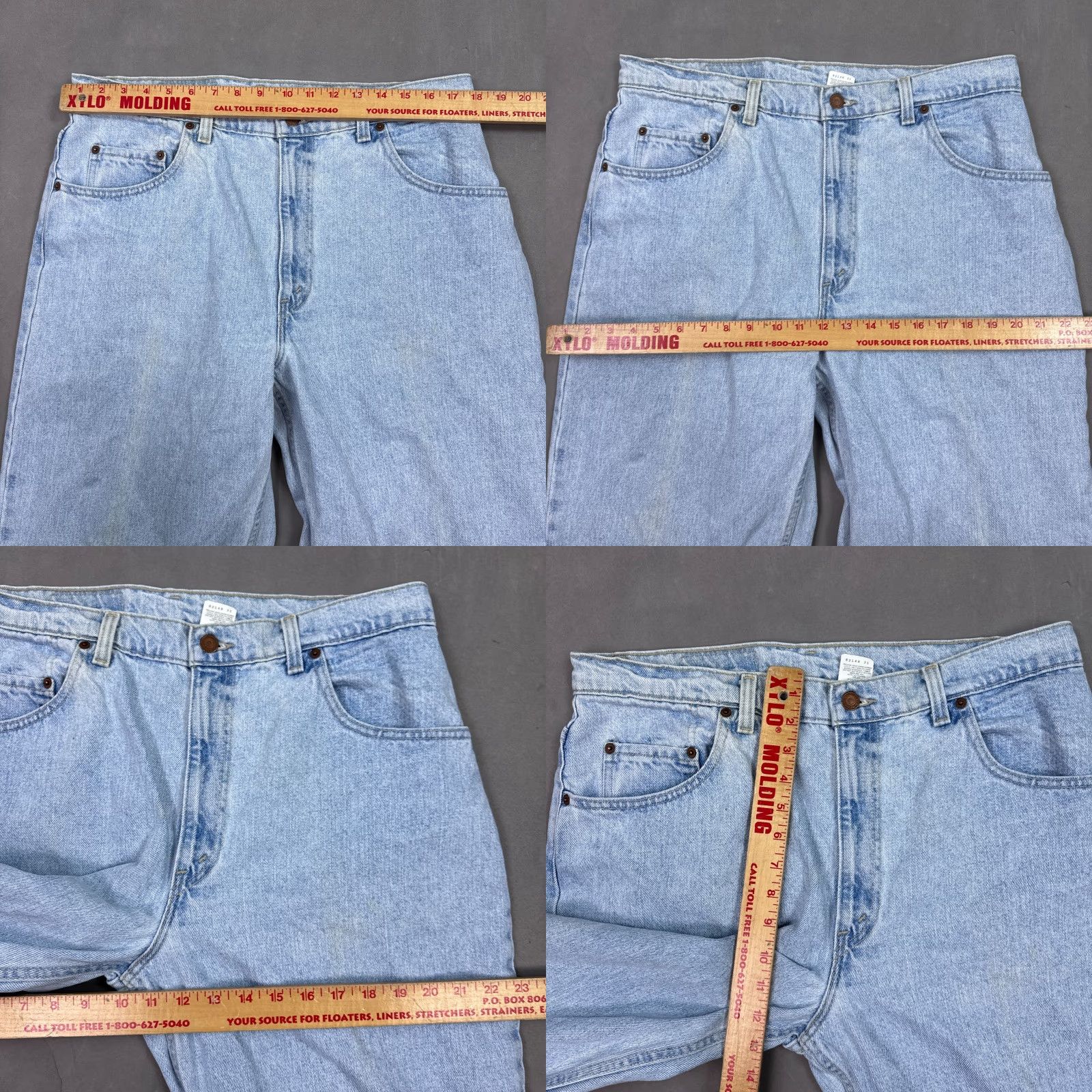 Levi's VINTAGE Levi's 560 Jeans Mens 38x30 Blue Denim Cotton 5-Pocket Loose Tapered Regular Fit USA Pants Workwear Mens Size US 38 / EU 54 - 9 Thumbnail