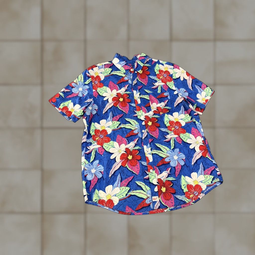 Vineyard Vines Vineyard Vines Shirt Mens L Multicolor Floral Hawaiian Slim Fit Button Up Shirt Size US L / EU 52-54 / 3 - 1 Thumbnail