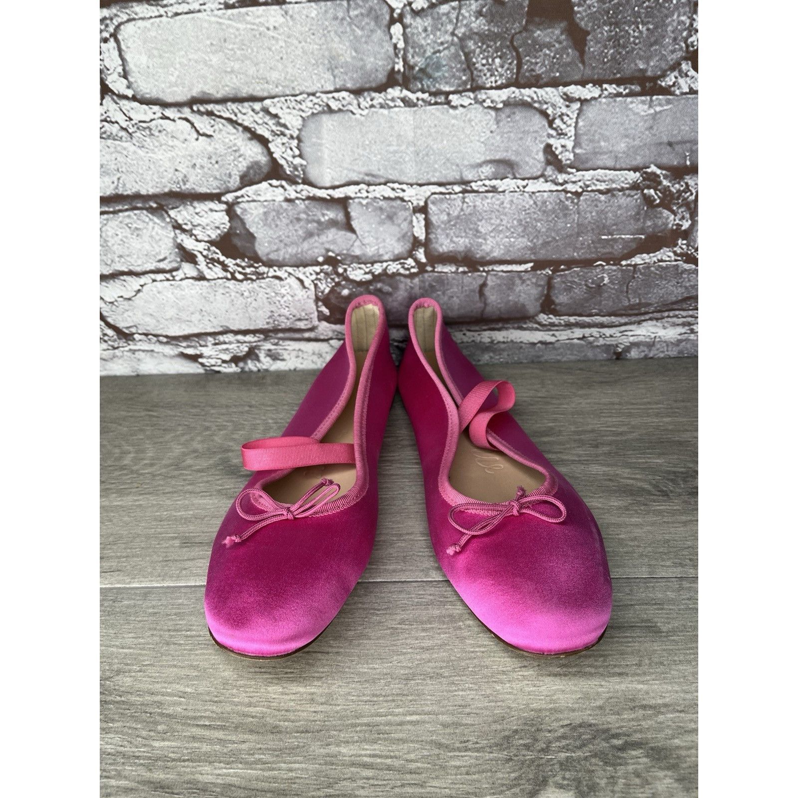 J.Crew J.Crew Factory Hot Pink Satin Silk MJ Strap Ballet Flats Wom Size US 7.5 / IT 37.5 - 9 Thumbnail