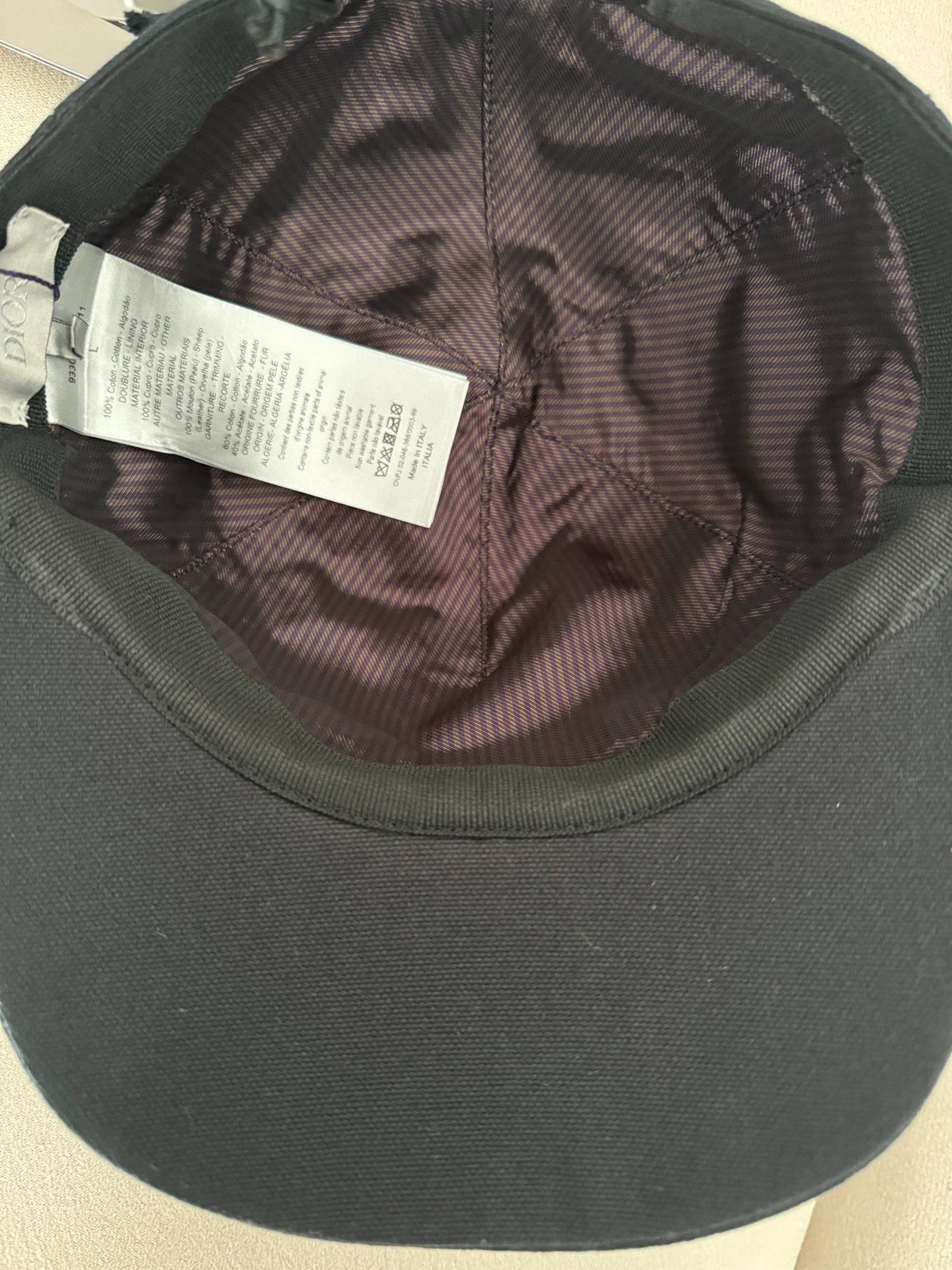 Dior Dior x Kaws baseball cap L black bees embroidery leather Size ONE SIZE - 6 Thumbnail
