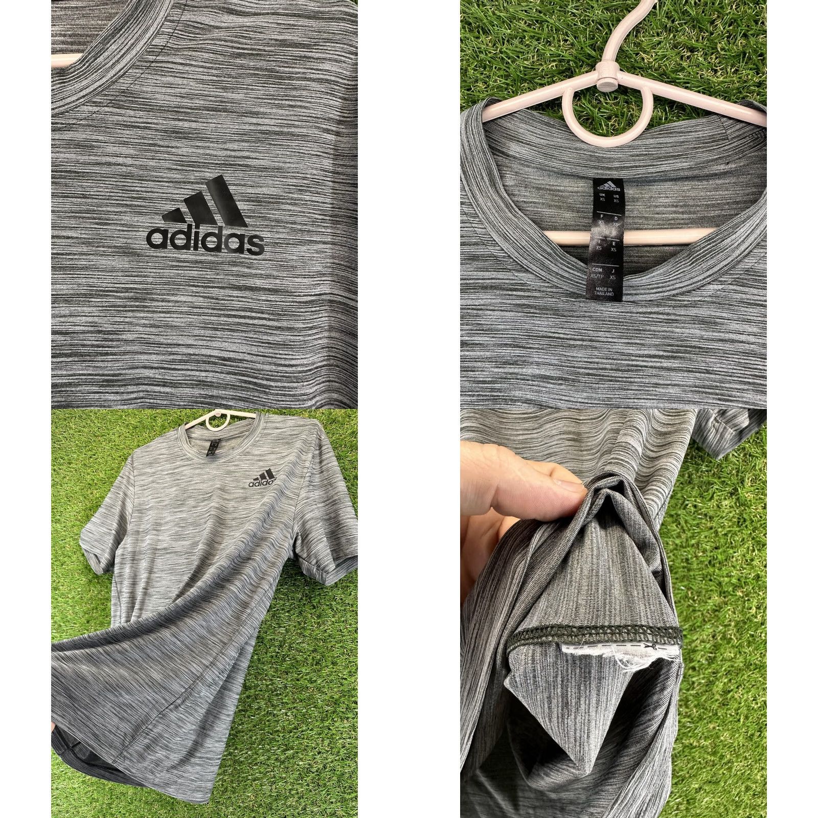 Adidas ADIDAS PERFORMANCE RUNNING SHIRT JERSEY XS MEN Adult XS Gray 95% Polyester Elastane Short Sleeve Training Running Design Size US XS / EU 42 / 0 - 8 Thumbnail