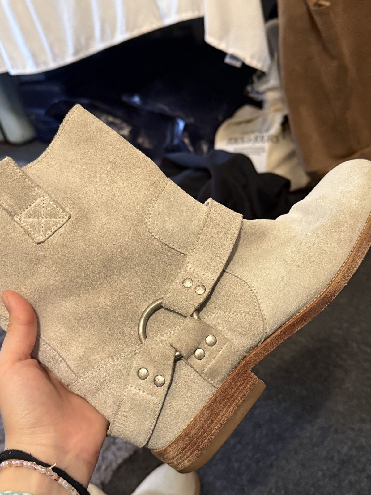 Maison Margiela Maison Margiela Suede Harness Western Boots Size US 7.5 / IT 37.5 - 5 Thumbnail