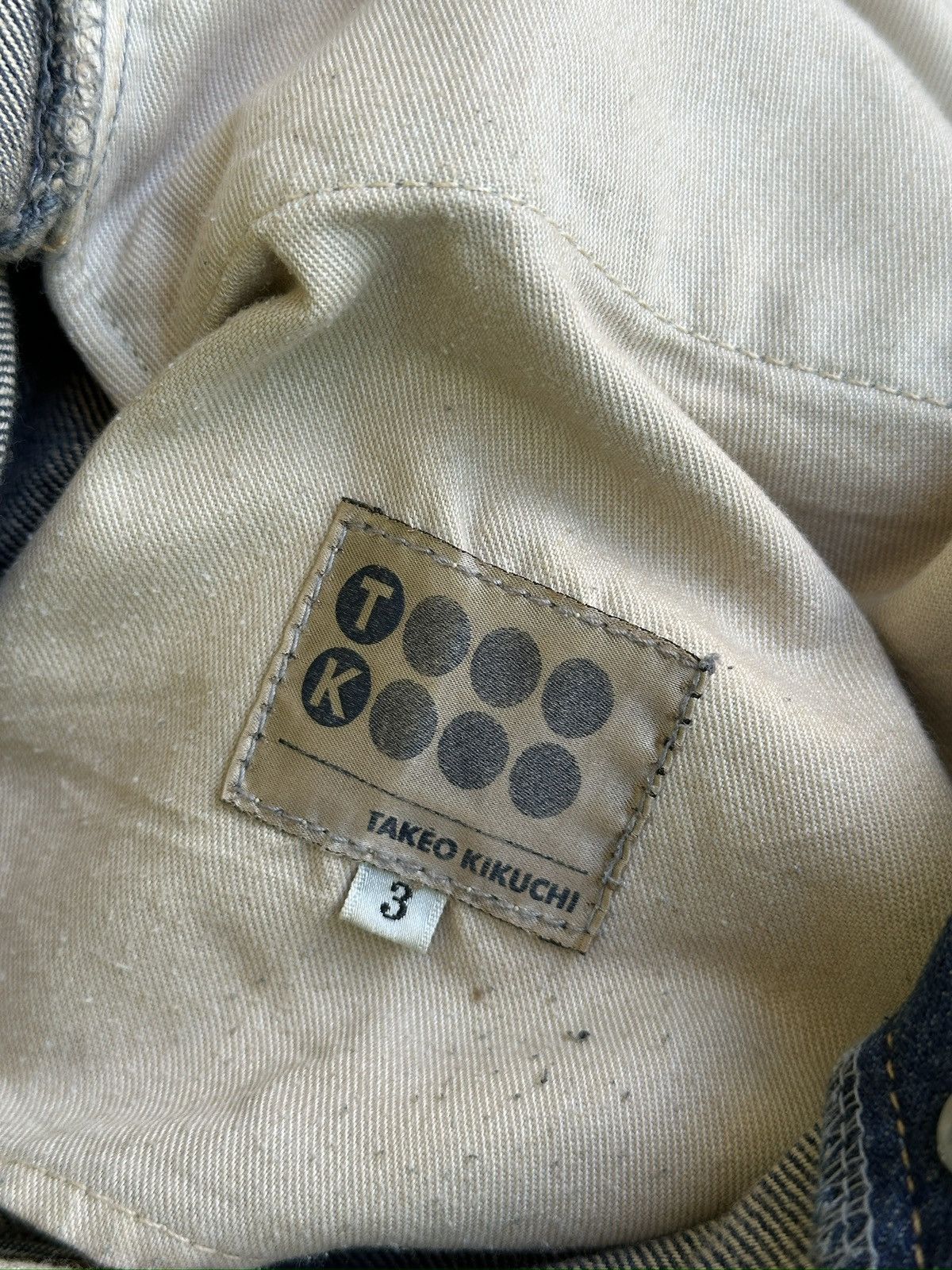 Japanese Brand Takeo Kikuchi Distress Honeycomb .. Size US 34 / EU 50 - 11 Thumbnail