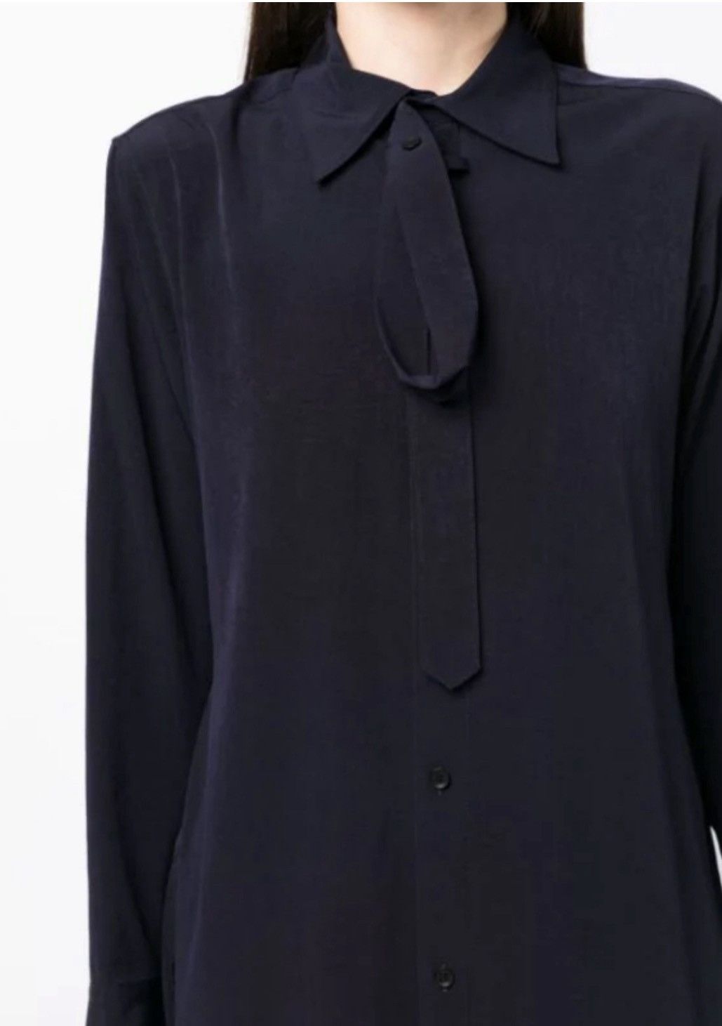 Yohji Yamamoto YOHJI YAMAMOTO Lace Fastening Blouse Size S / US 4 / IT 40 - 6 Thumbnail