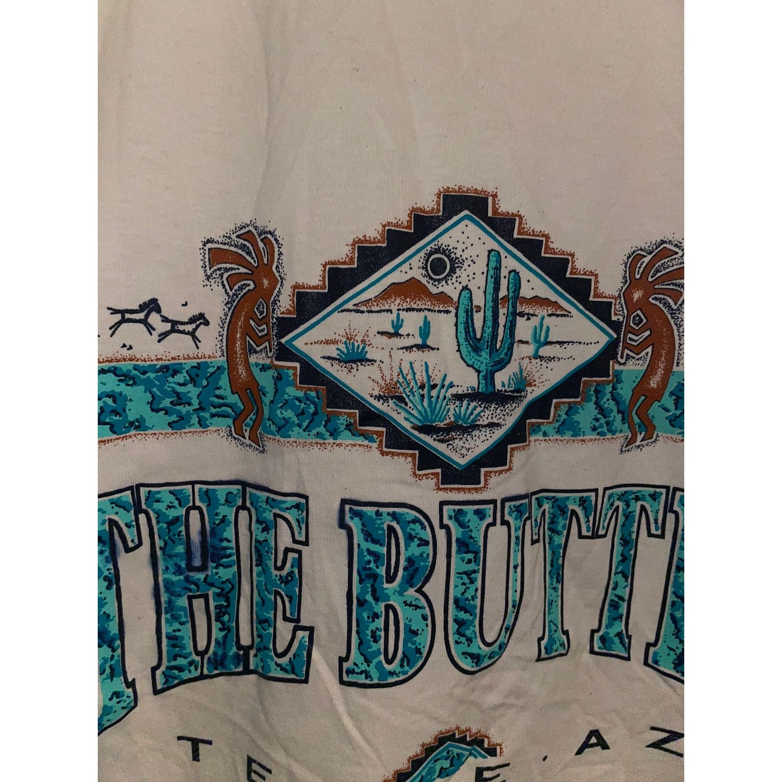 Jerzees Vintage Arizona The Buttes Tempe Kokopelli Beige Shirt Size US L / EU 52-54 / 3 - 7 Thumbnail