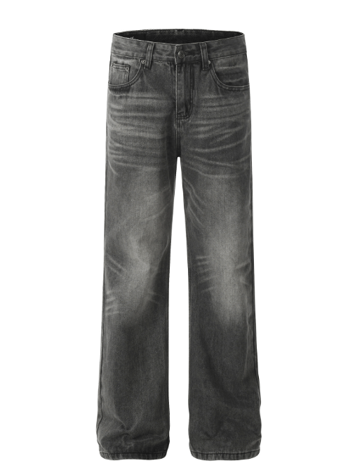 Japanese Brand × Jean Trendy washed distressed straight loose jeans Size US 32 / EU 48 - 1 Thumbnail