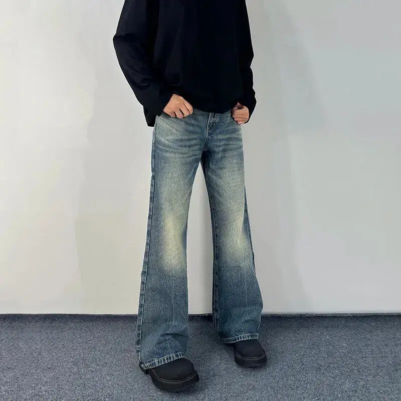 Japanese Brand Retro loose high street straight leg jeans Size US 32 / EU 48 - 1 Thumbnail