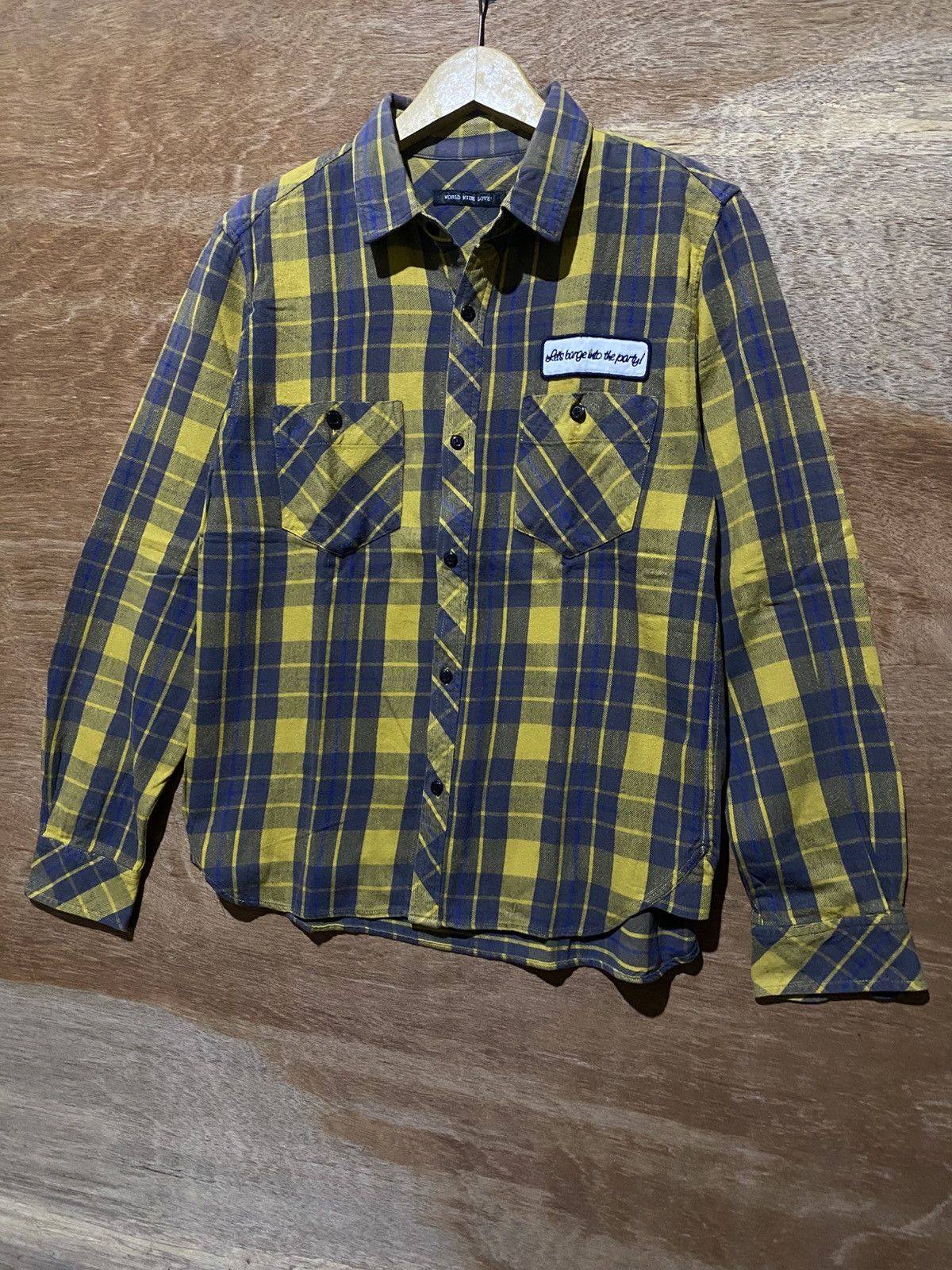 Japanese Brand Worldwidelove plaid flannelshirt Size US M / EU 48-50 / 2 - 3 Thumbnail