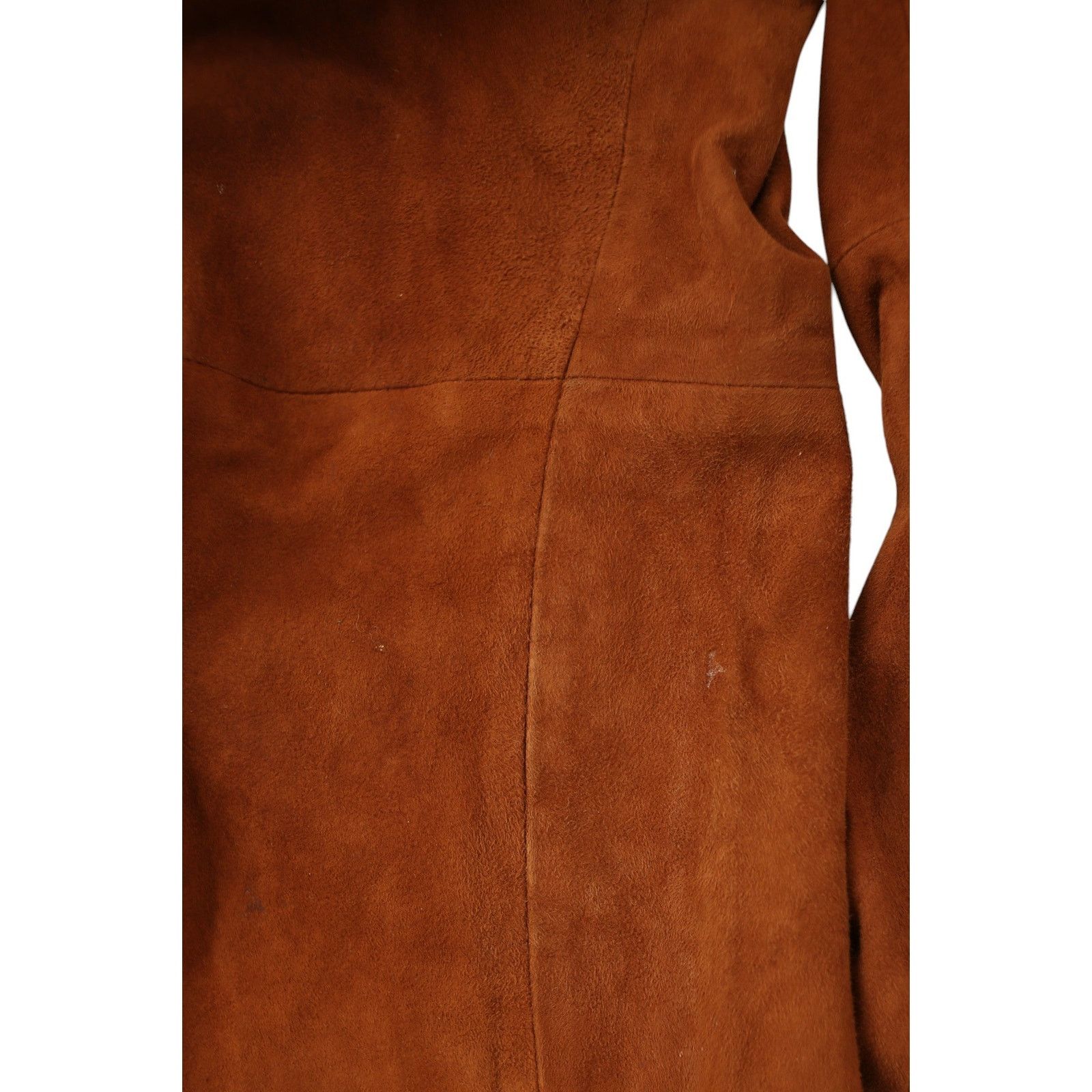 Yves Saint Laurent 1996 Goat Fur Suede Leather Lace Up Pants Size 26" / US 2 / IT 38 - 6 Thumbnail