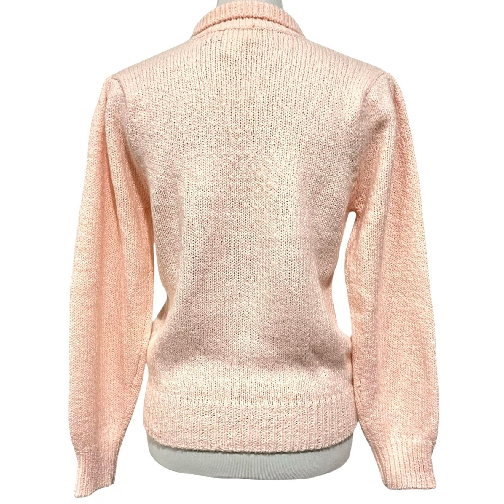 Pinko VINTAGE Pink Sweater Collared Pullover Womens Medium 80s 90s Classic Preppy Knit Pullover Shirt Size M / US 6-8 / IT 42-44 - 3 Thumbnail