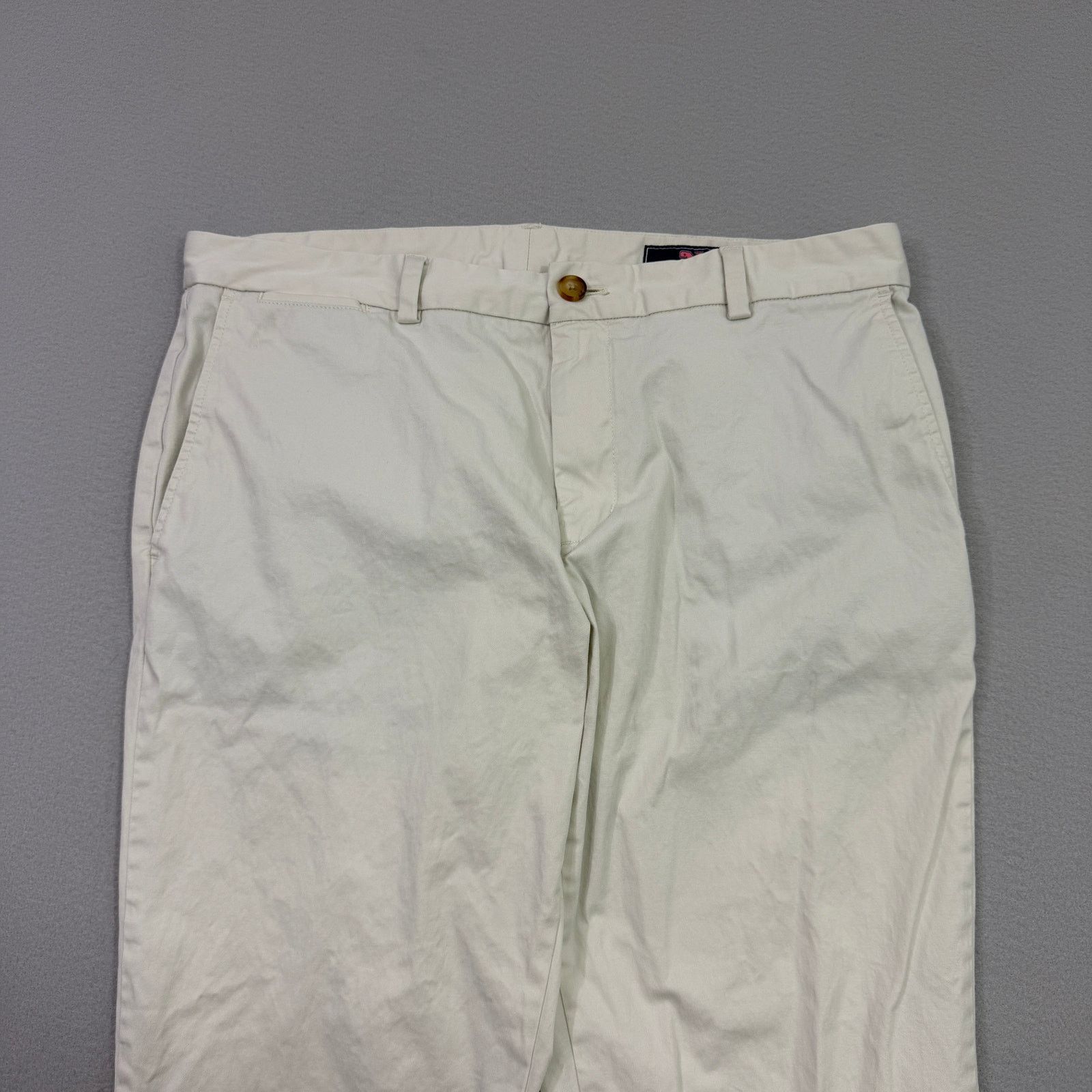 Vineyard Vines Vineyard vines Chino Pants Men's 35x30 Beige White Straight Size US 35 - 2 Thumbnail