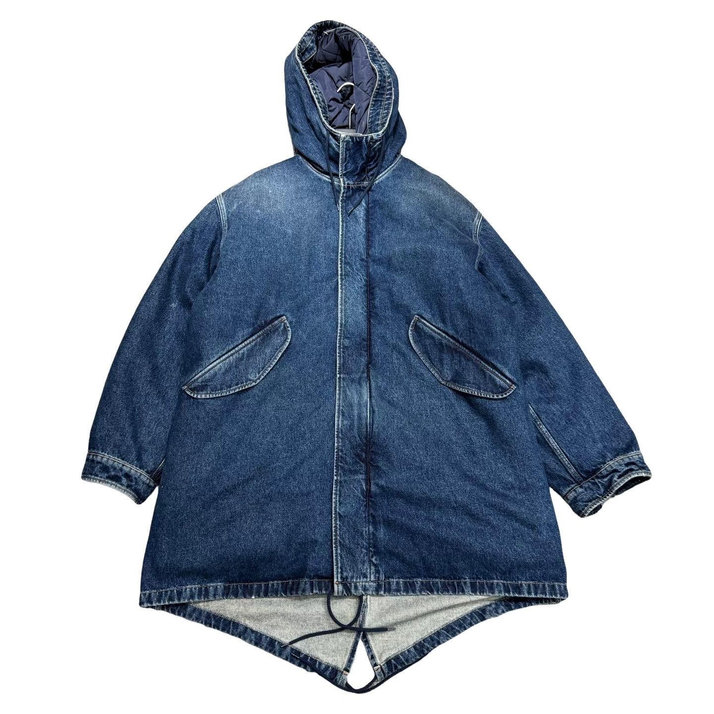 Prada Prada Denim Hooded Parka Size M Size US M / EU 48-50 / 2 - 1 Thumbnail