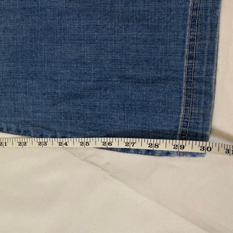 Vintage GLO Jeans Flared Denim Junior's Size 13 High Rise Y2K Style Size 34" / US 12 / IT 48 - 7 Thumbnail