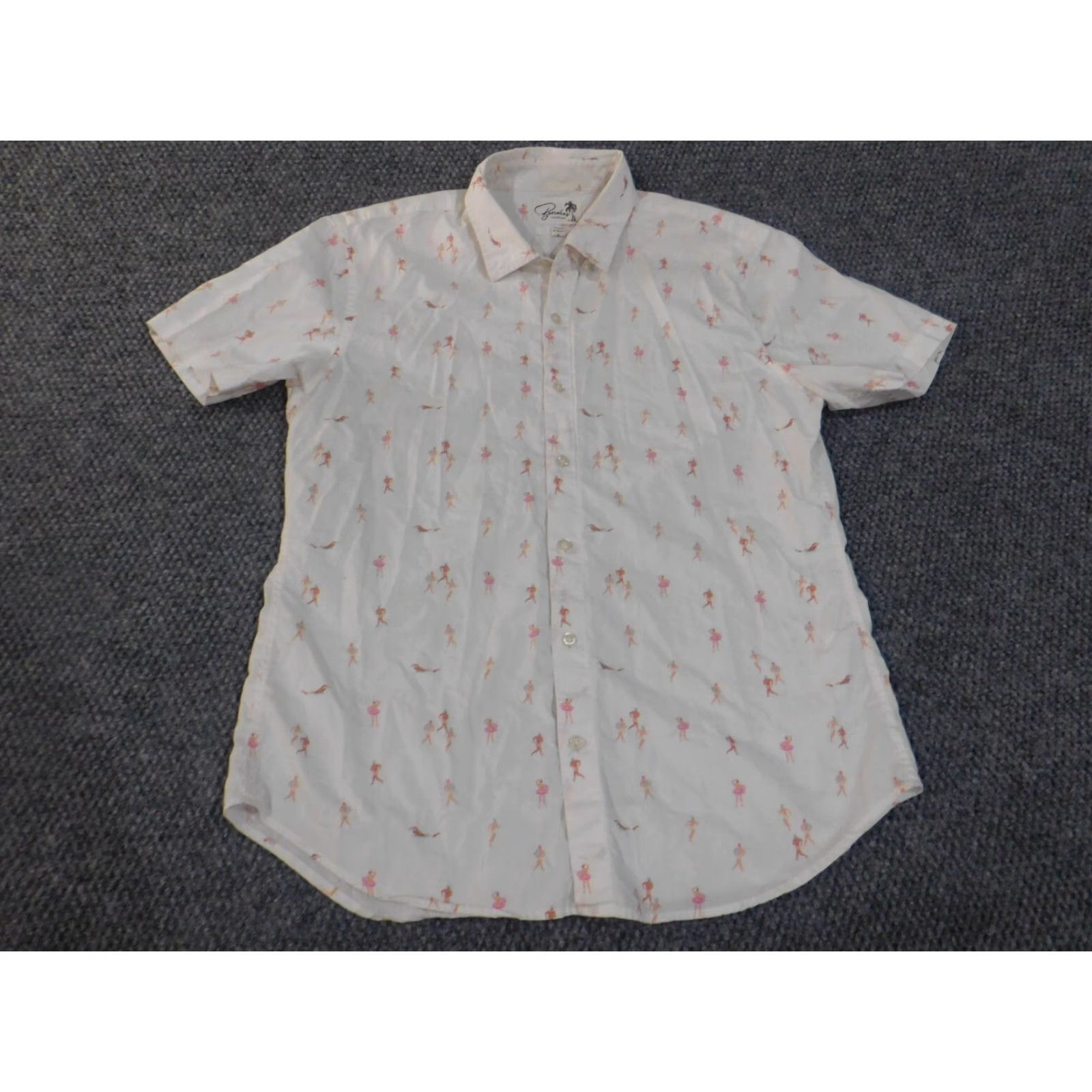 Bonobos Bonobos Shirt medium Mens white Floral beach all over print people slim fit Size US M / EU 48-50 / 2 - 4 Thumbnail