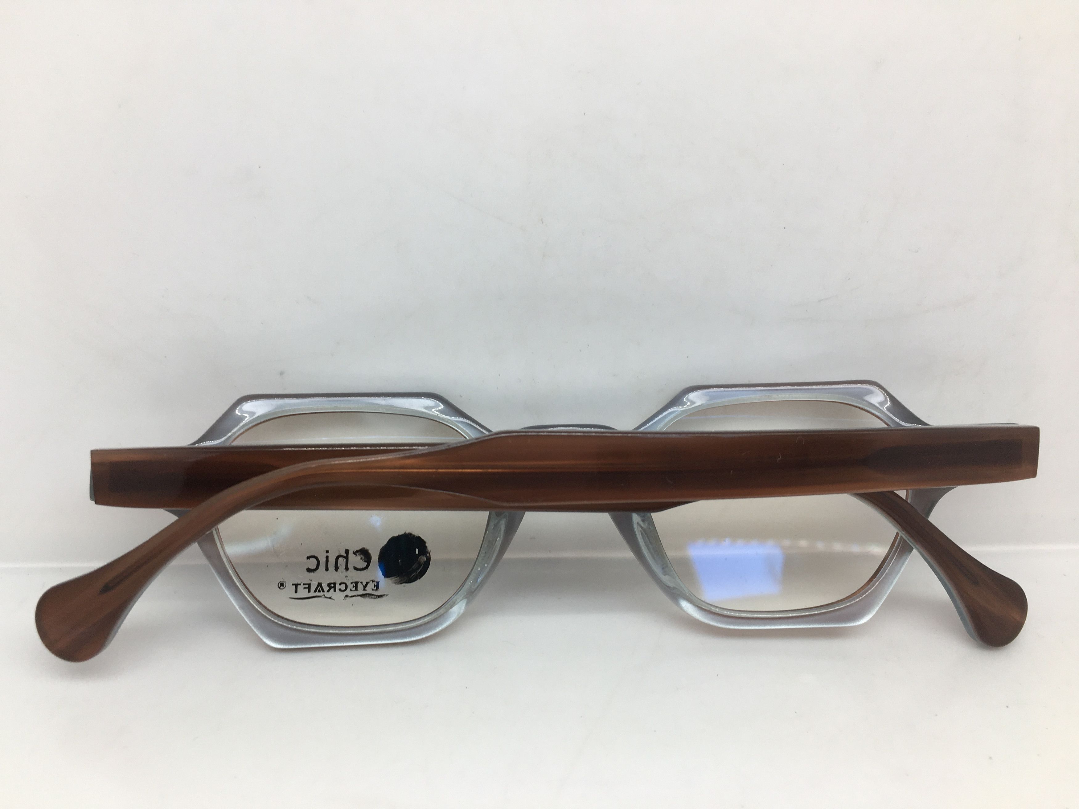 Other EYECRAFT 3013B BrownGREAT GATSBY Eyeglasses Frame Size ONE SIZE - 7 Thumbnail
