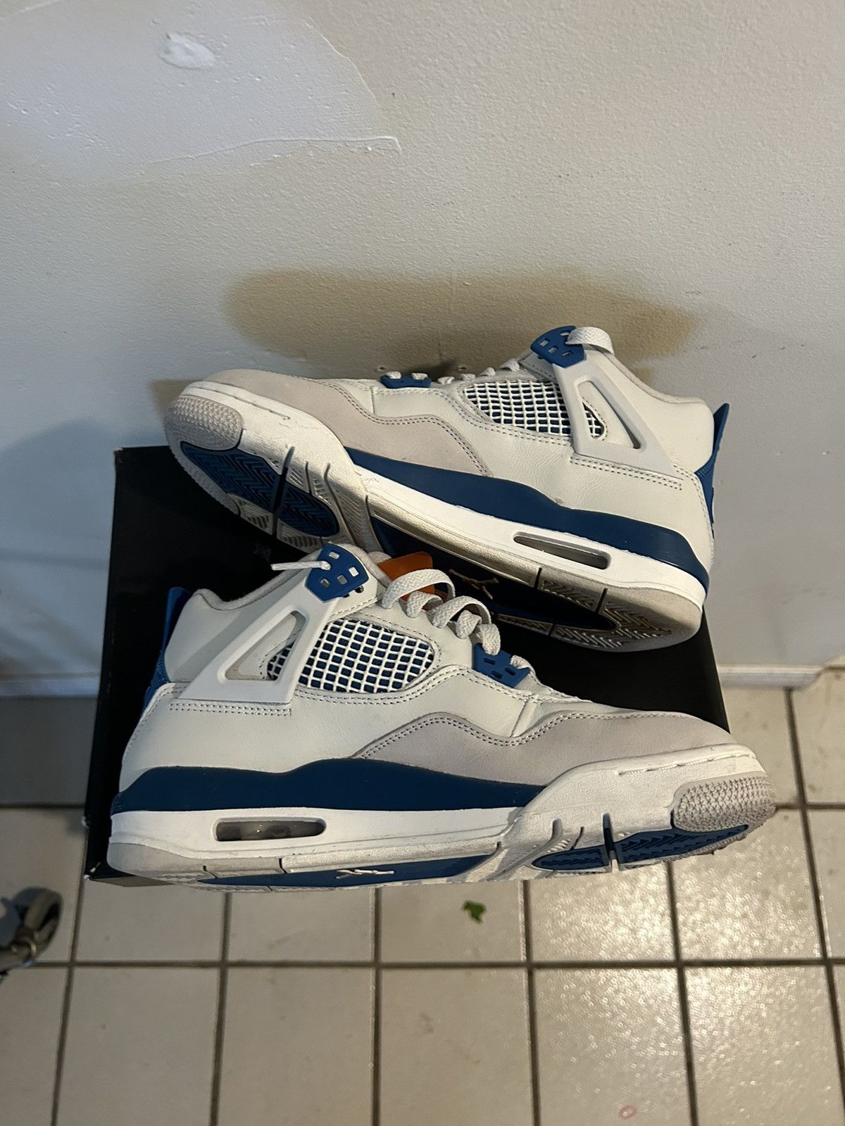 Jordan Brand × Nike Jordan 4 Military Blue Sz 7Y Size US 7 / EU 40 - 2 Thumbnail