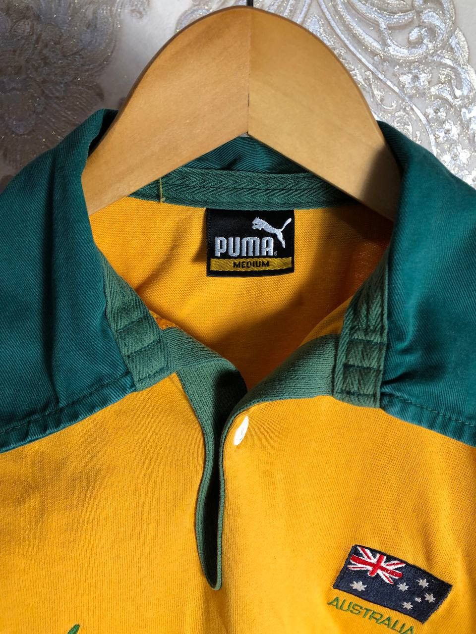 Vintage VERY RARE PUMA AUSTRALIA RETRO RUGBY JERSEY BLOKECORE 90s Size US M / EU 48-50 / 2 - 3 Thumbnail