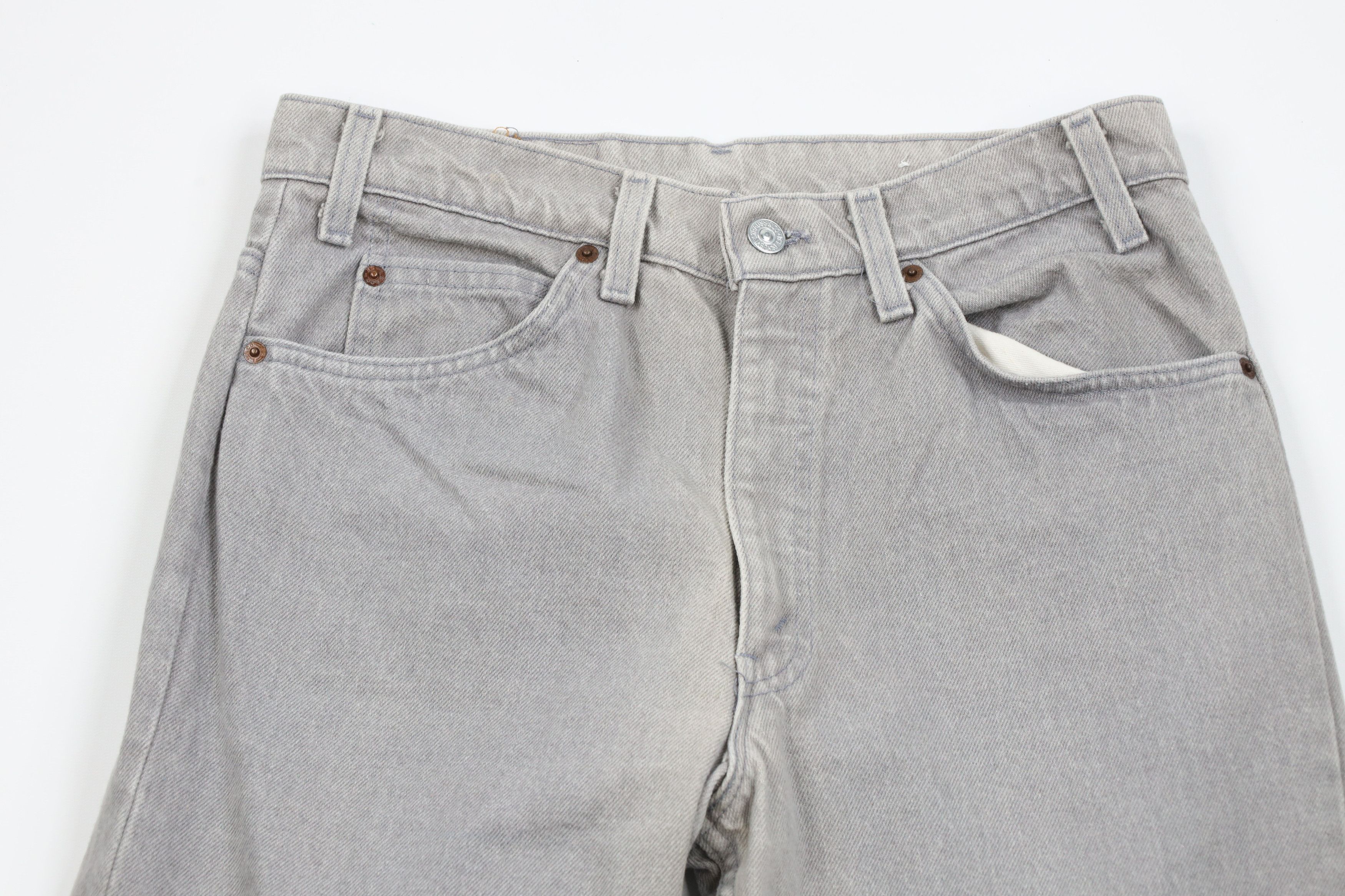 Levi's × Vintage Vintage 90s Levis Tab Straight Leg Denim Jeans Gray USA Size US 30 / EU 46 - 2 Thumbnail