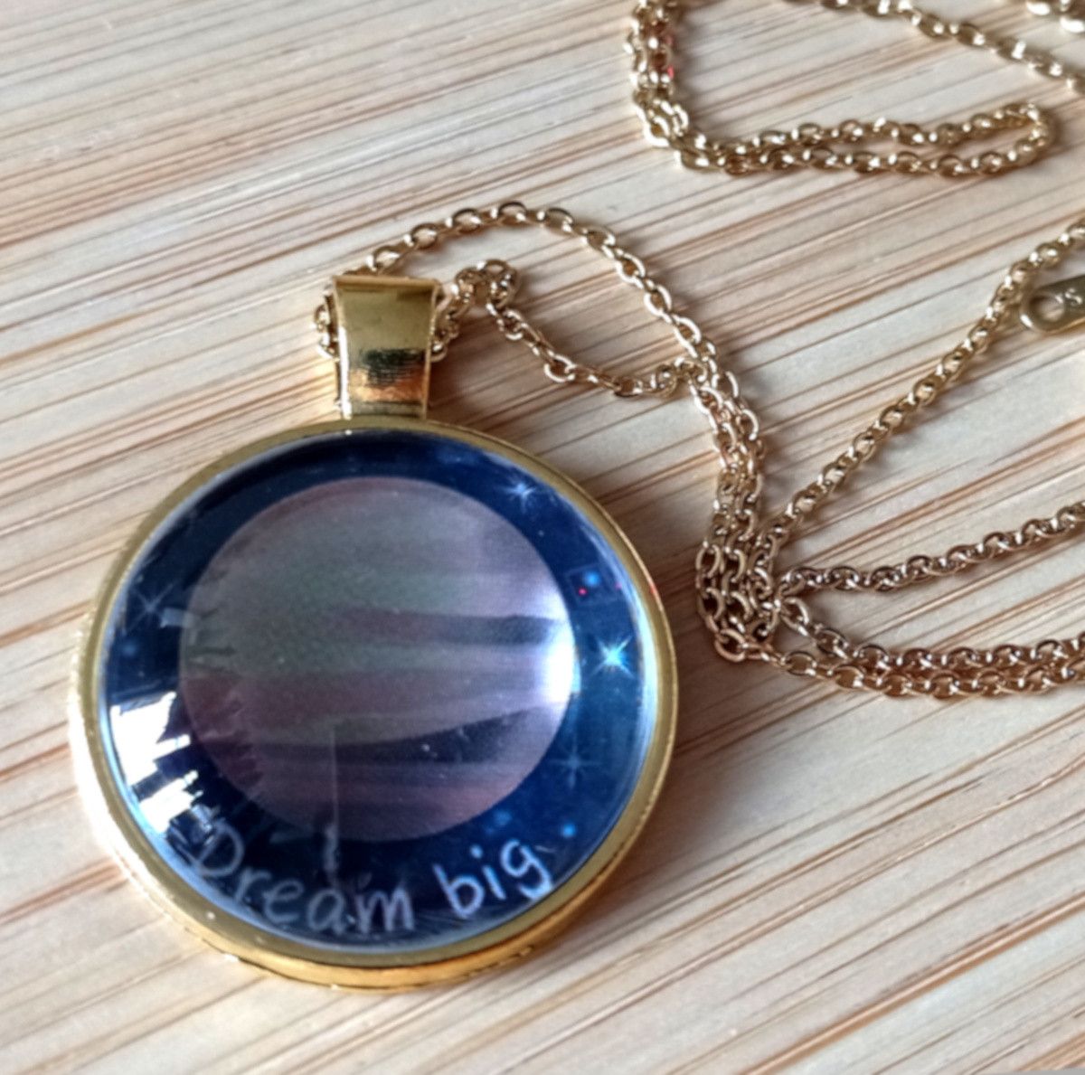 Hysteric Glamour × Japanese Brand × Vintage Punk Tiny Planet Jupiter Stainless Steel Gold Necklace Size ONE SIZE - 5 Thumbnail