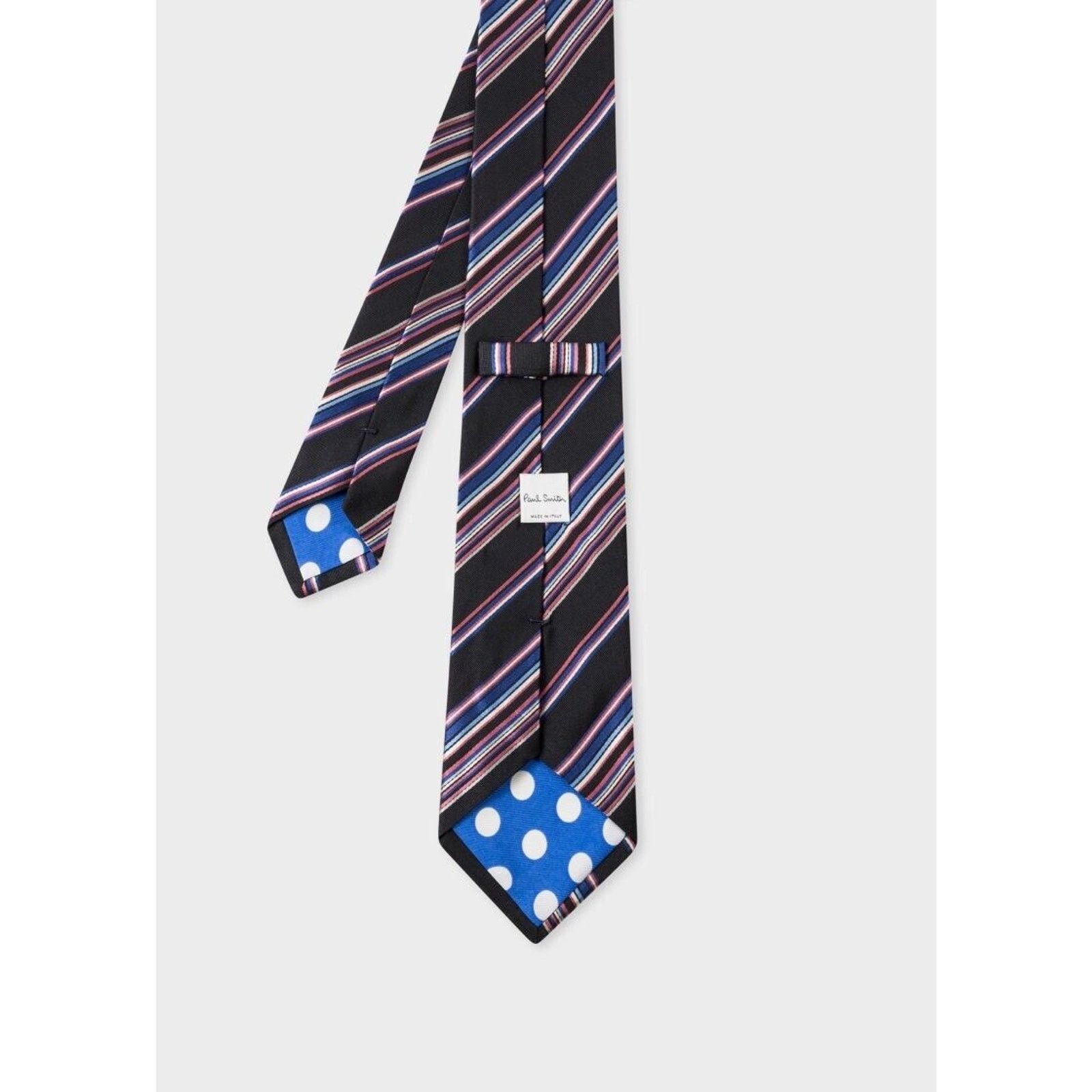 Paul Smith NWT PAUL SMITH Mainline Multi-stripe 100% Italian Silk Tie. Size ONE SIZE - 2 Thumbnail