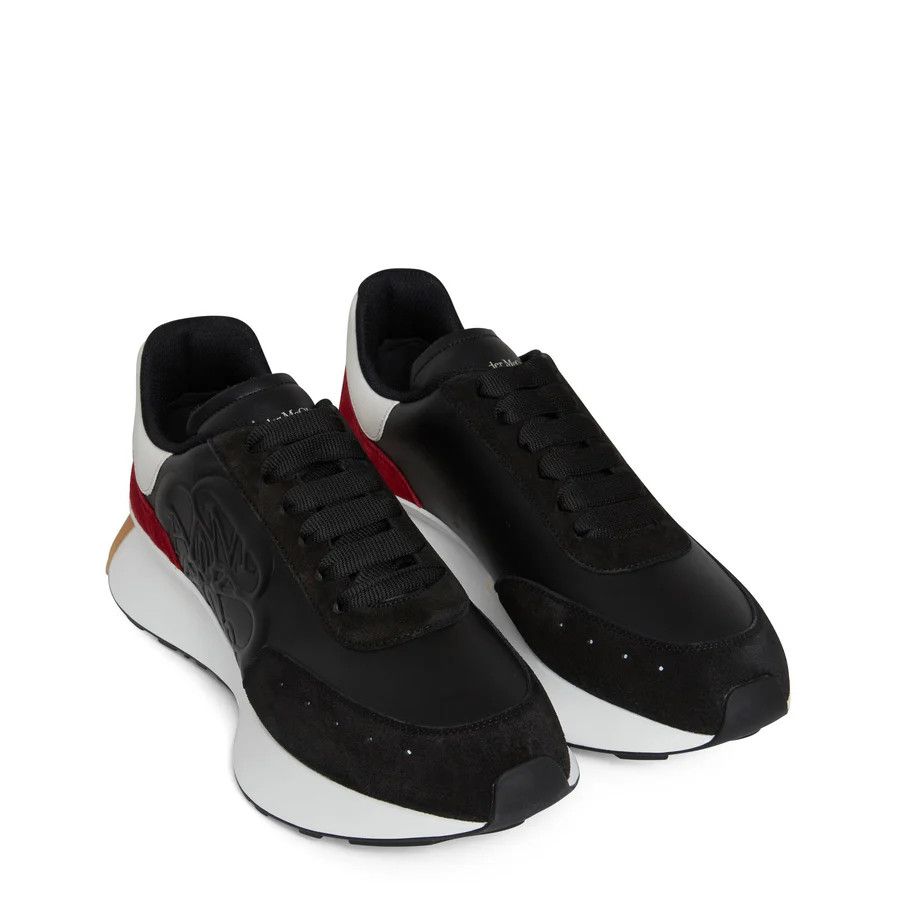 Alexander McQueen o1w1db10725 Sprint Runner in Black Size US 12.5 / EU 45-46 - 5 Thumbnail