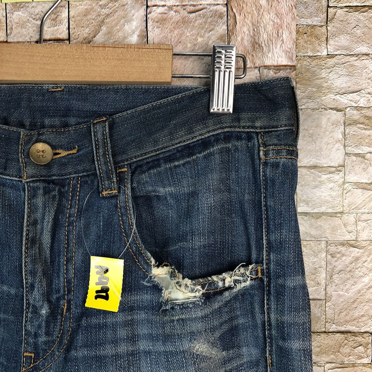 Japanese Brand Japanese Brand Blue Distressed Denim Pants #A997 Size US 28 / EU 44 - 8 Thumbnail
