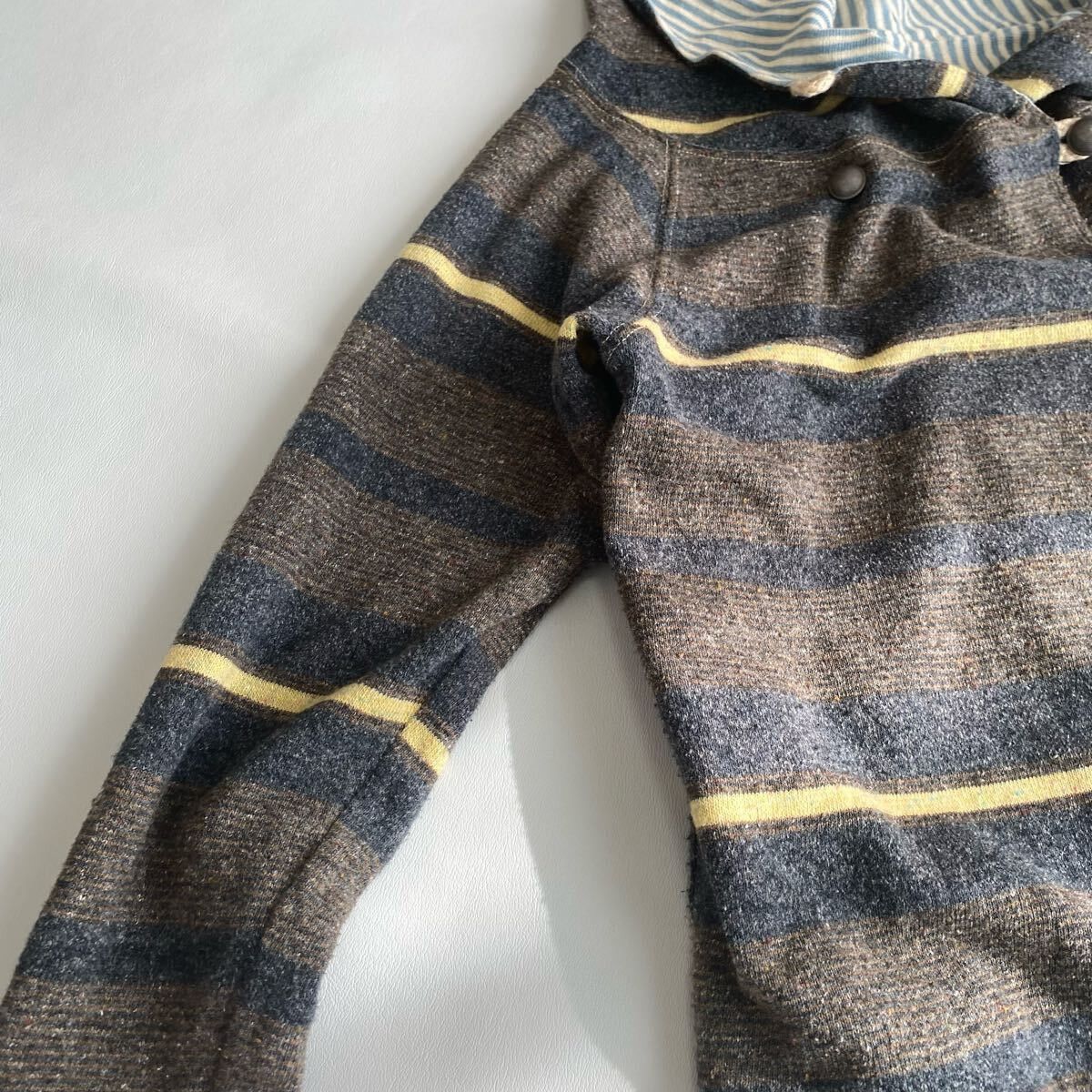 Kapital 2 TONES Reversible Blanket Liberty Striped buttons up hoodie Size US S / EU 44-46 / 1 - 7 Thumbnail