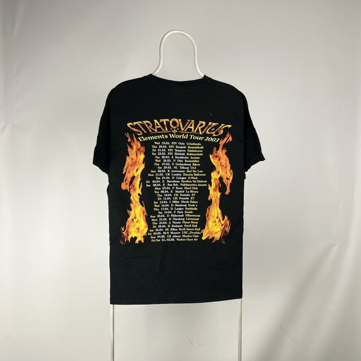 Band Tees Stratovarius Elements World Tour 2003 Burn Tour Tee Size US XL / EU 56 / 4 - 2 Thumbnail