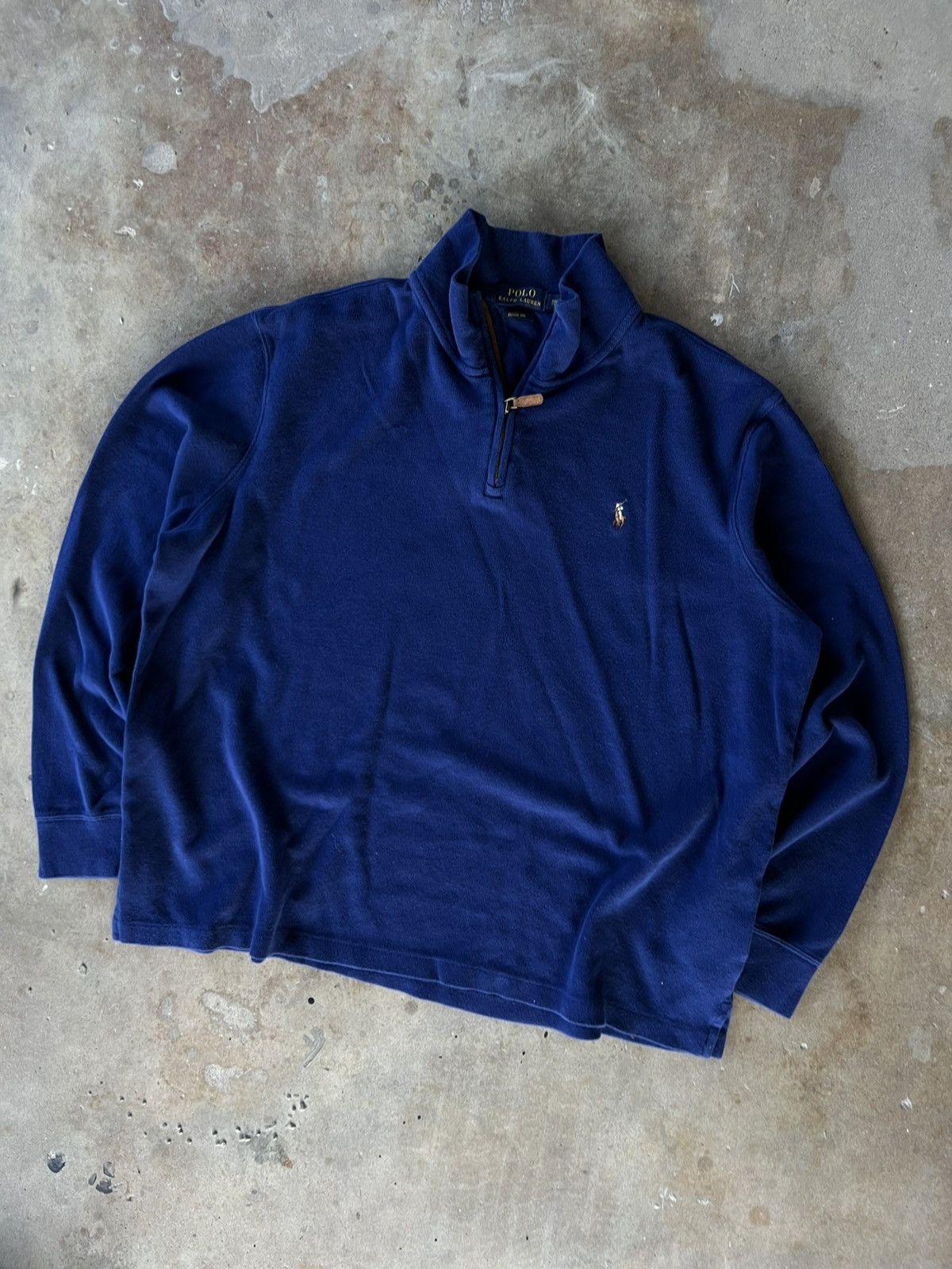 Polo Ralph Lauren Vintage Polo Ralph Quarter Zip Up Jacket Sweatshirt Sweater Size US XXL / EU 58 / 5 - 1 Thumbnail