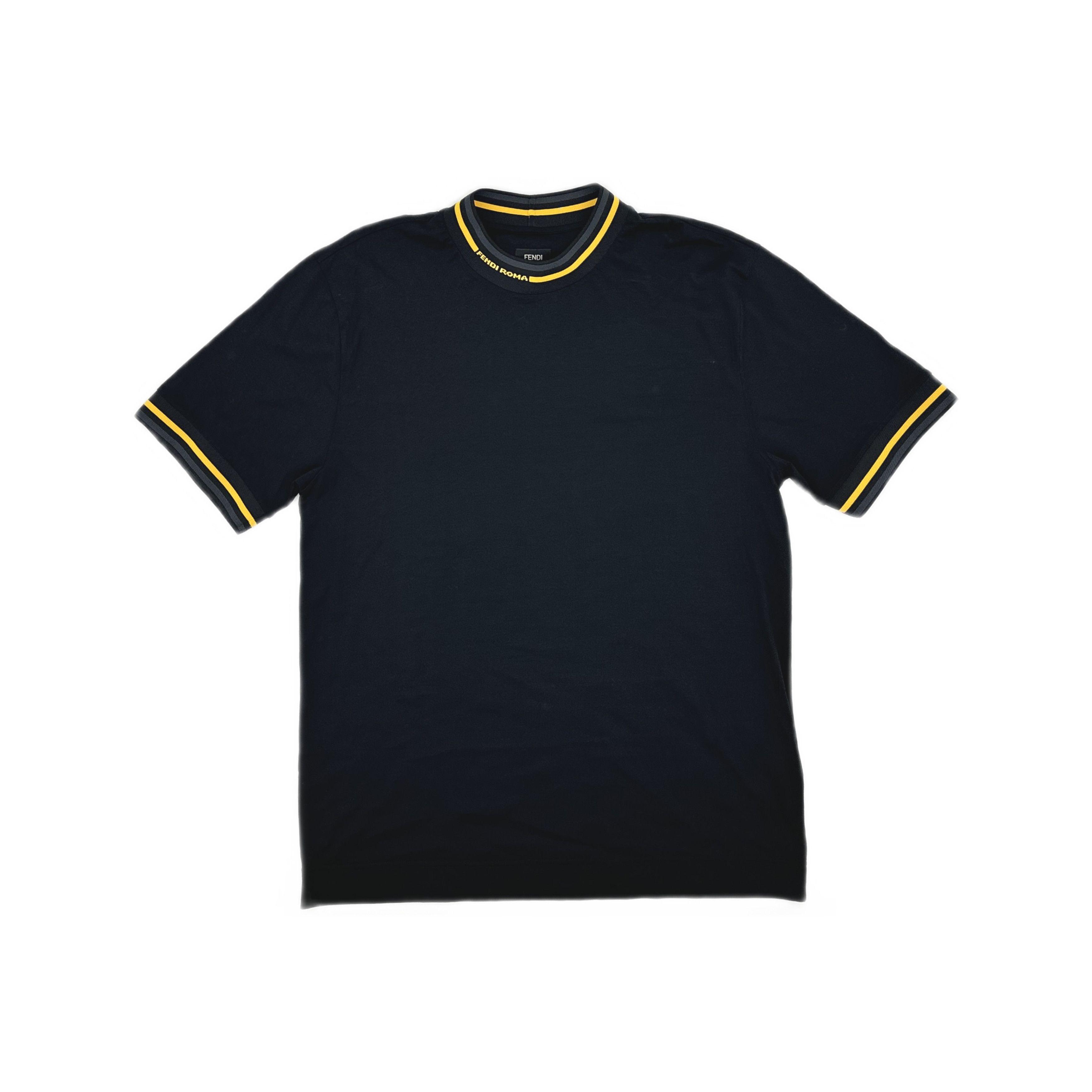 Fendi Fendi Roma Striped Trim T-Shirt Size L Size US L / EU 52-54 / 3 - 1 Thumbnail
