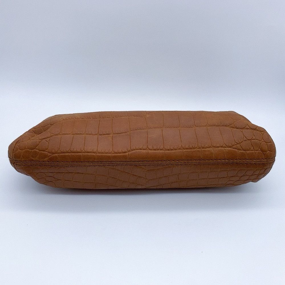 Michael Kors Michael Kors Tan Crocodile-Patterned Wristlet Size ONE SIZE - 3 Thumbnail