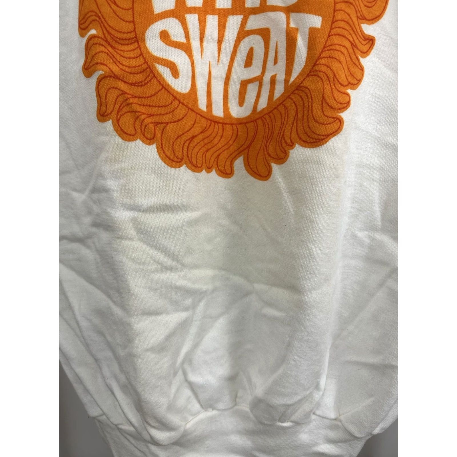 Vintage NWT VTG 70s 80s Why Sweat Raglan Crewneck Short Sleeve Sweatshirt Size L White Mens Sweatshirt 80s Yoga Fitness Gym Decade Theme Size US L / EU 52-54 / 3 - 4 Thumbnail
