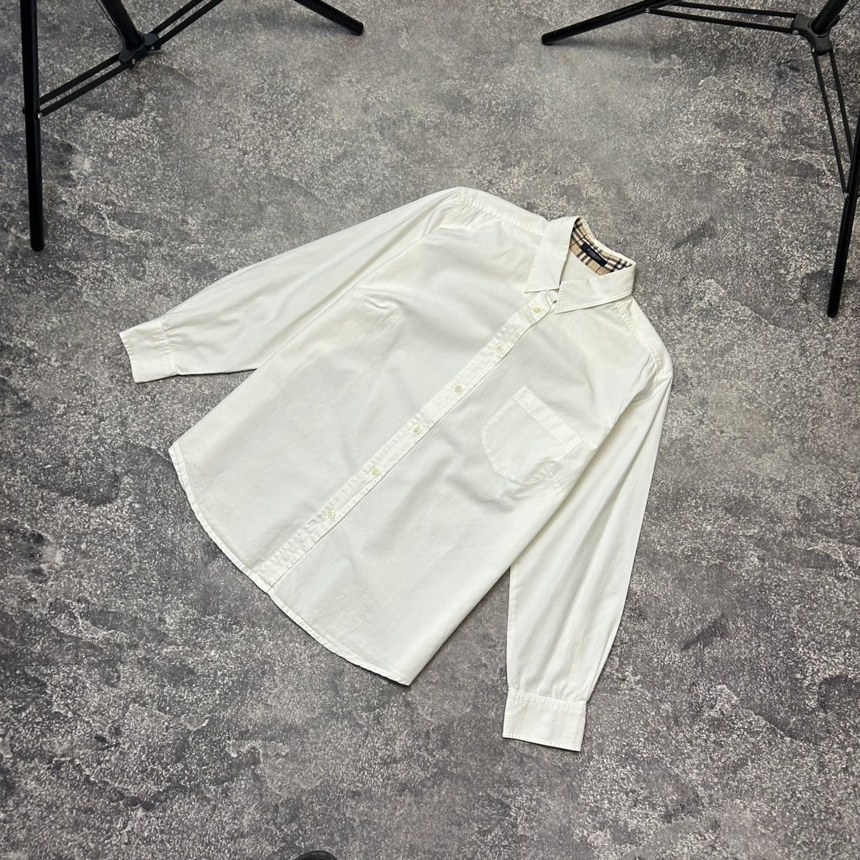 Burberry Luxury Burberry Small Logo Button Basic designer shirt Size L / US 10 / IT 46 - 1 Thumbnail
