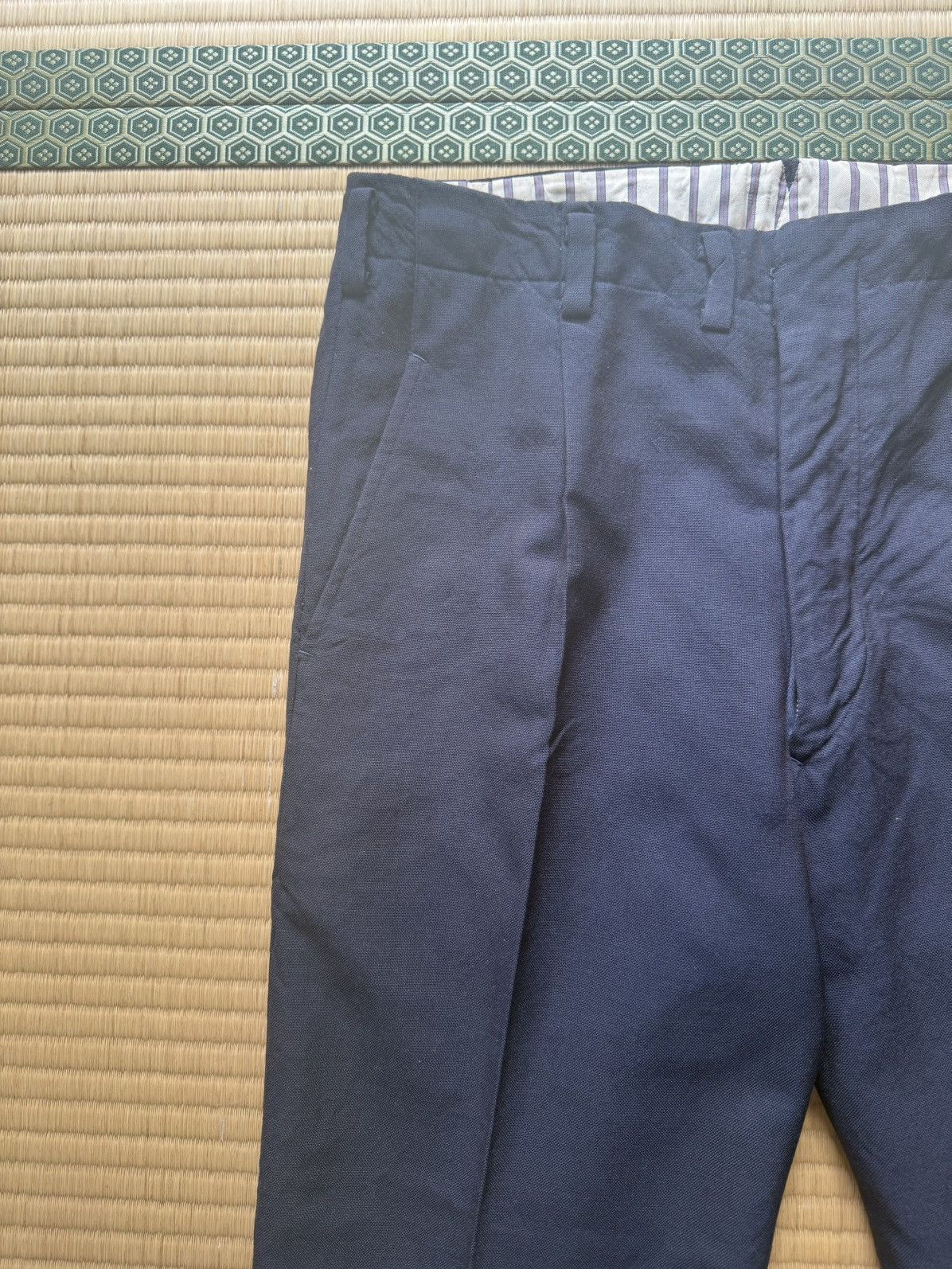 Other Japanese Vintage Navy Wool Slacks Three Stars Tex Mitsuboshi Size US 32 / EU 48 - 3 Thumbnail