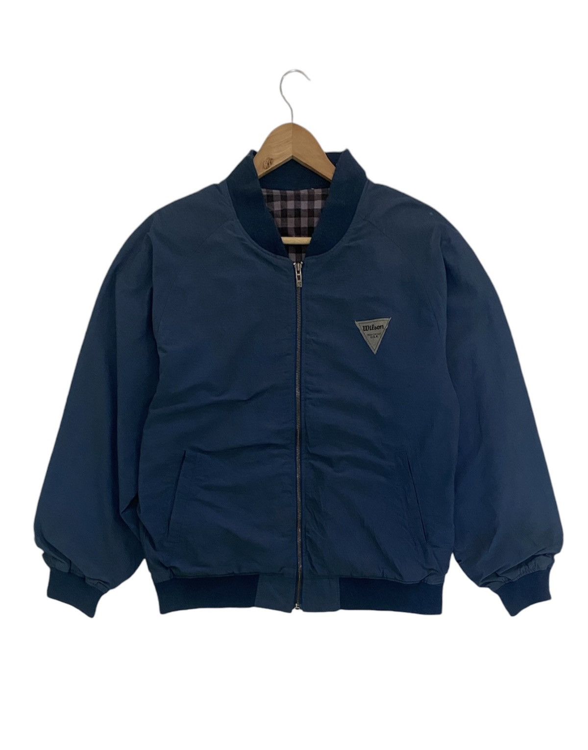 Vintage × Wilson Vintage Wilson Sport USA Bomber Jacket Size US M / EU 48-50 / 2 - 2 Thumbnail