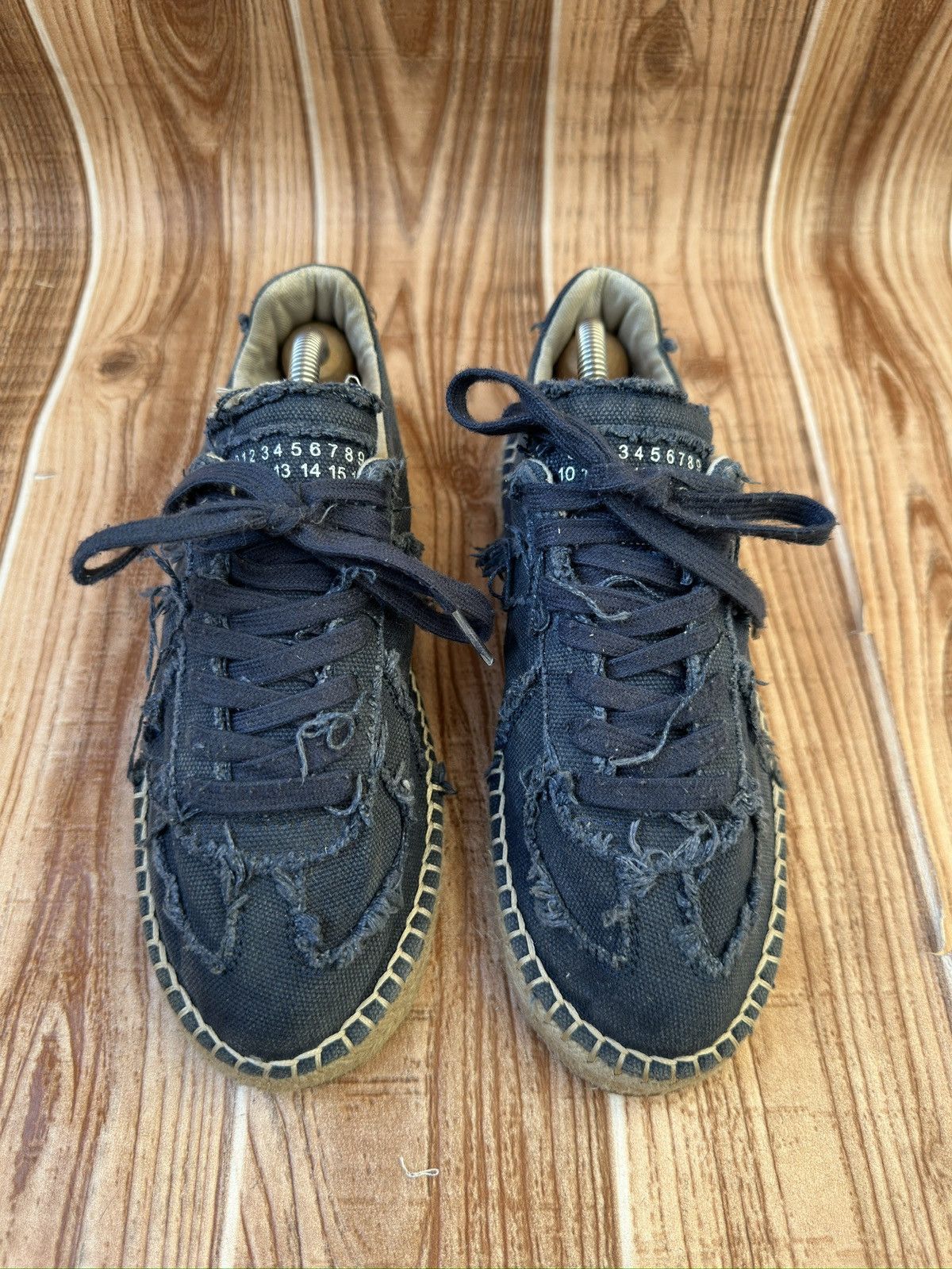Maison Margiela Maison Margiela Women’s Espadrille Gats Blue Sneakers Size US 9 / IT 39 - 3 Thumbnail
