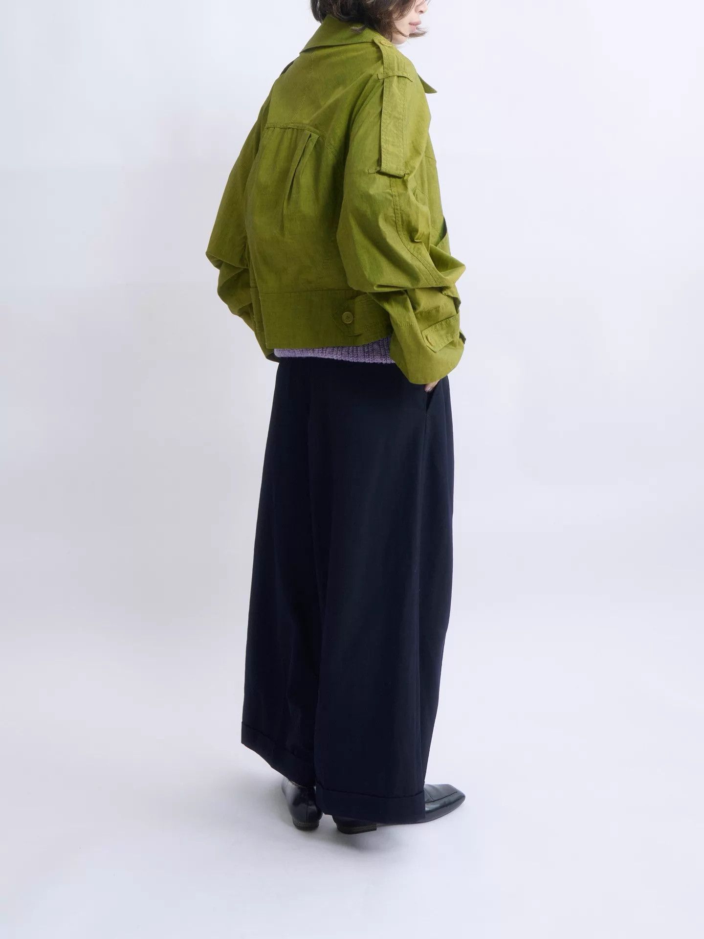 Christian Wijnants Christian Wijnants moss green boxy short jacket Size XS / US 0-2 / IT 36-38 - 7 Thumbnail