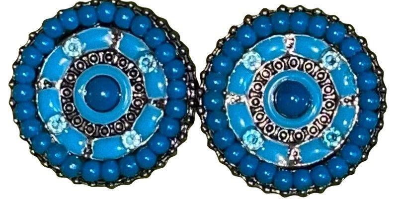 Anthropologie Anthropologie Lena B. Vintage Turquoise Earrings Size ONE SIZE - 5 Thumbnail